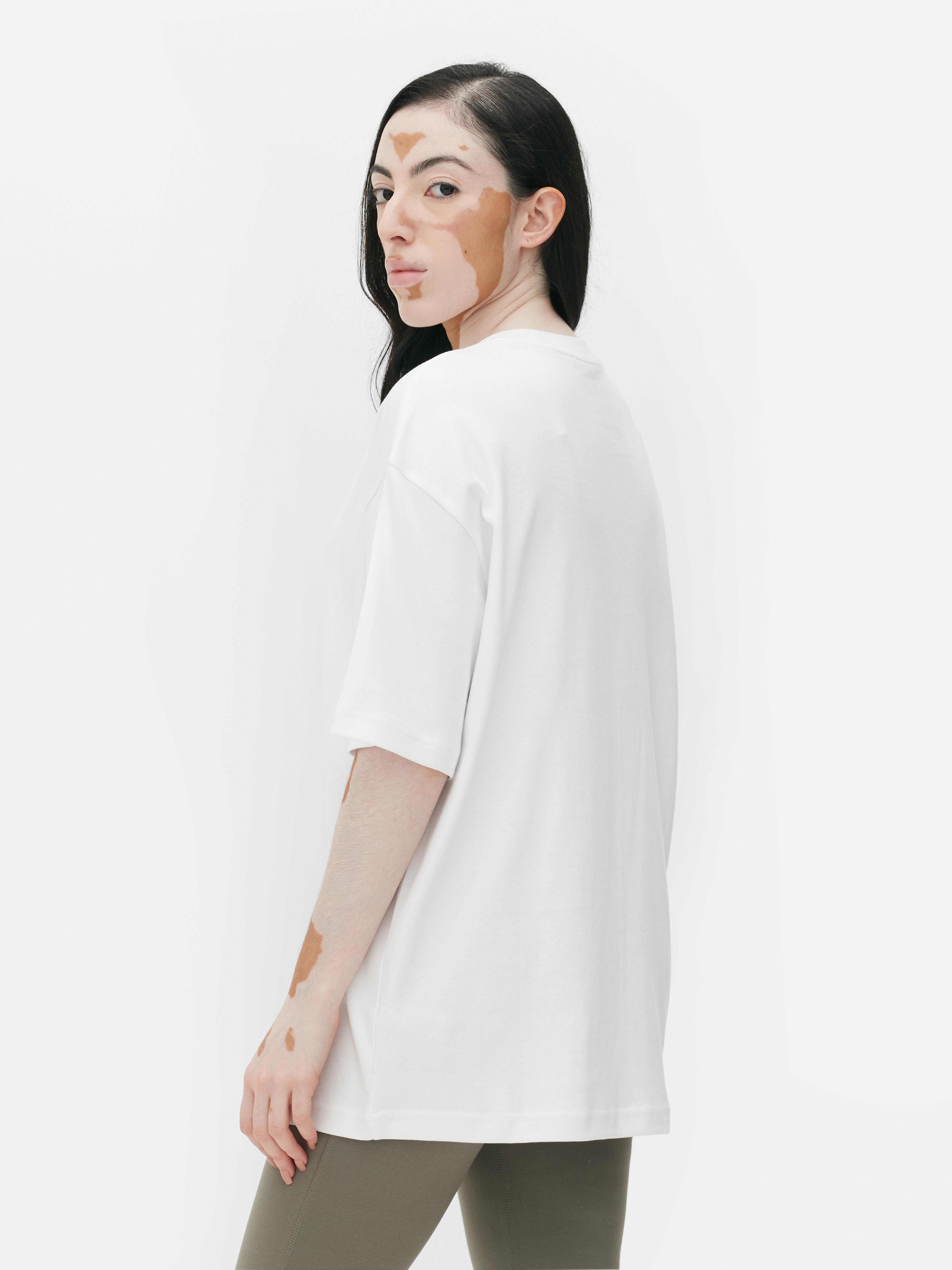 Womens White Oversized Essential Jersey T-Shirt | Primark