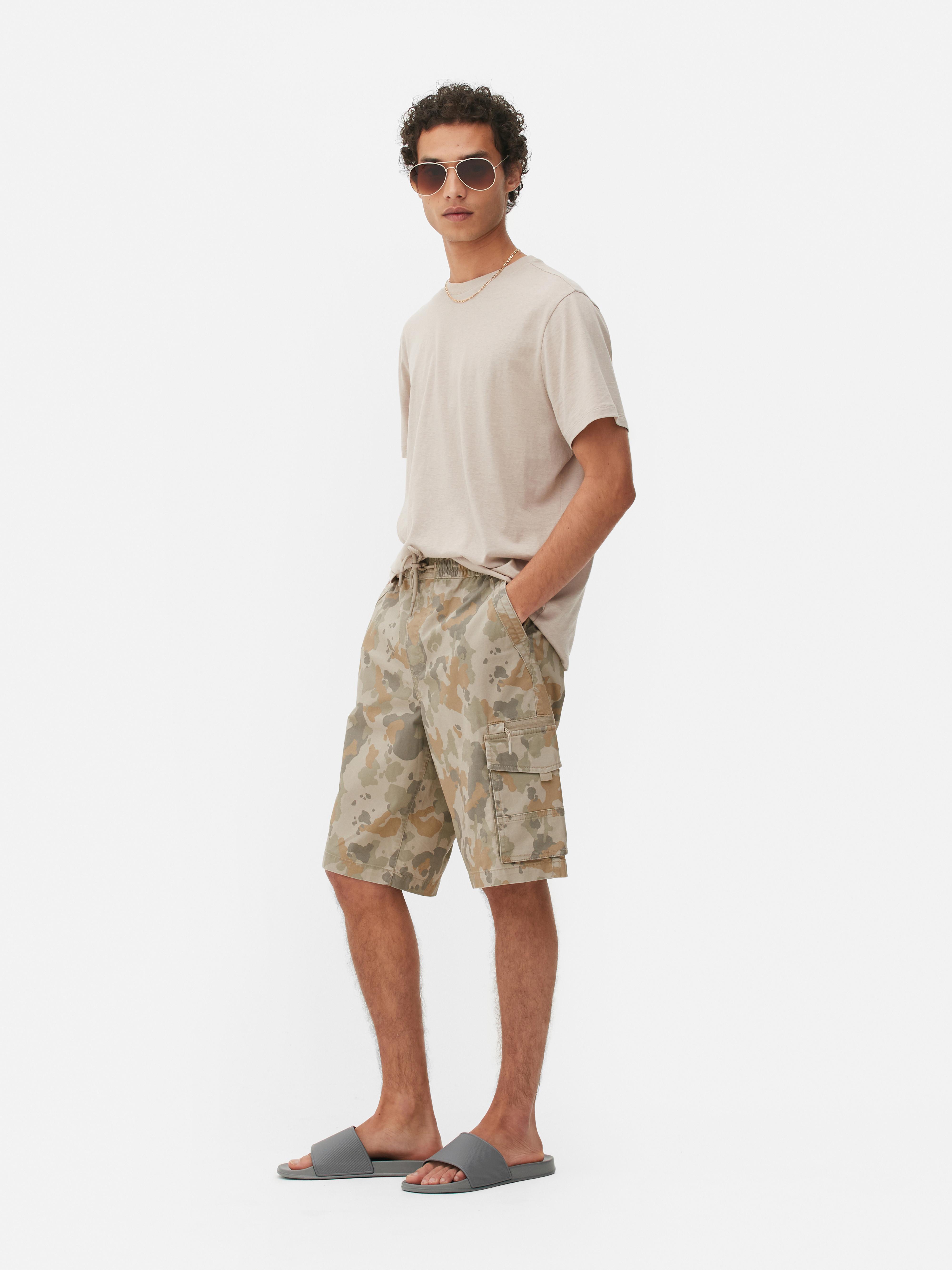 Men's Camouflage Drawstring Cargo Shorts Penneys