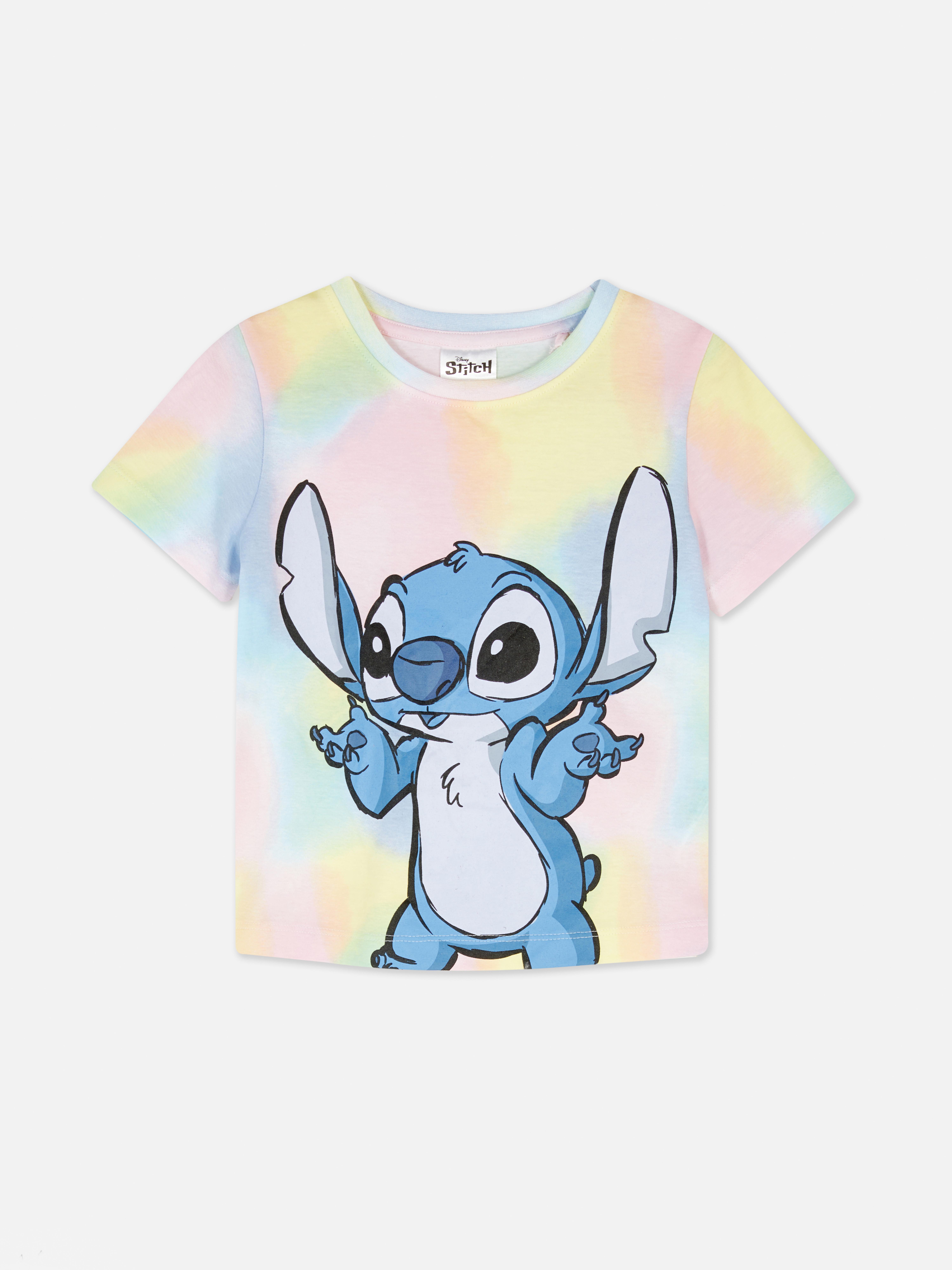 Tie-dye T-shirt met Disney's Lilo & Stitch