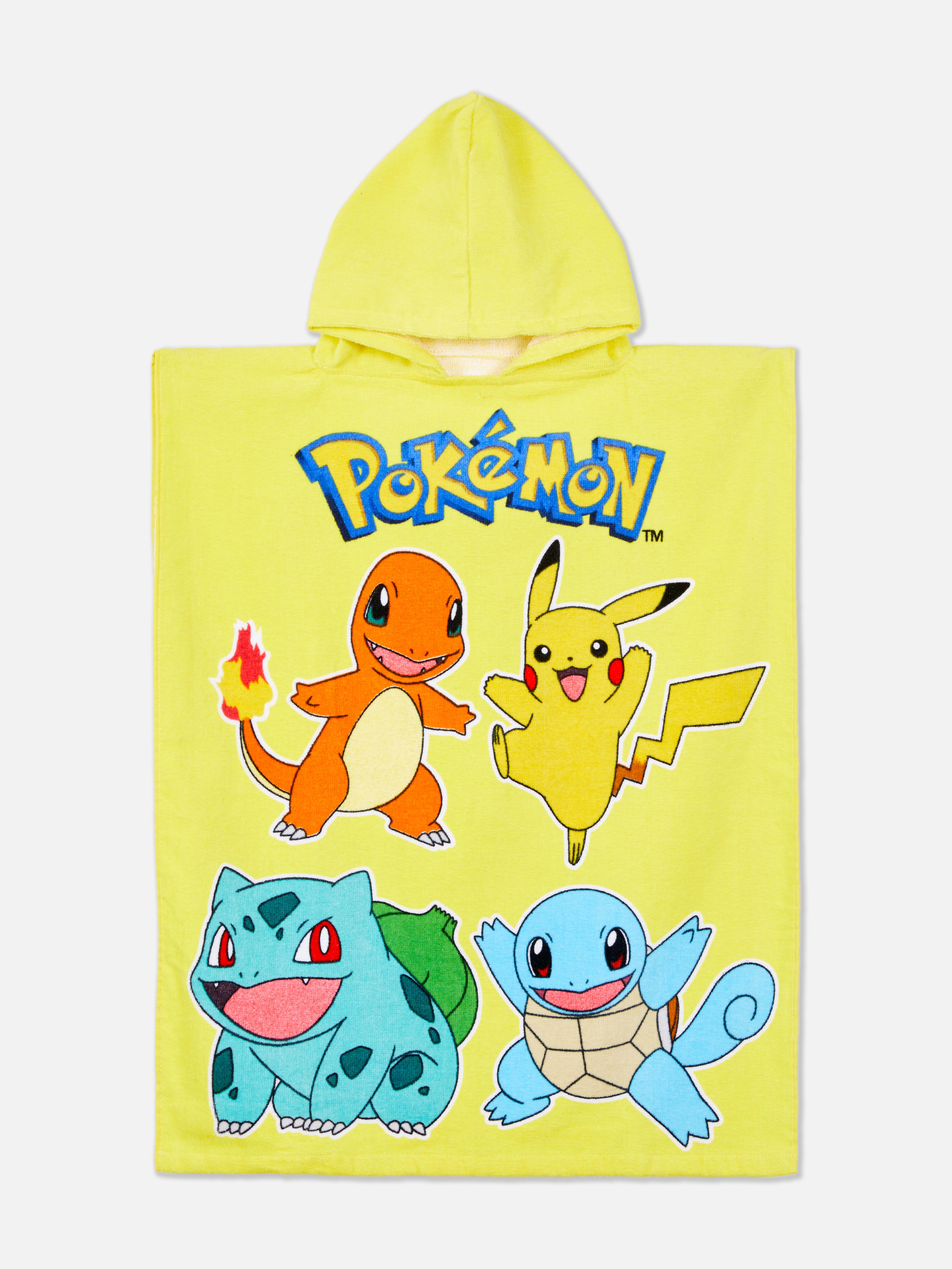 Poncho en tissu-éponge Pokémon Kanto Starter