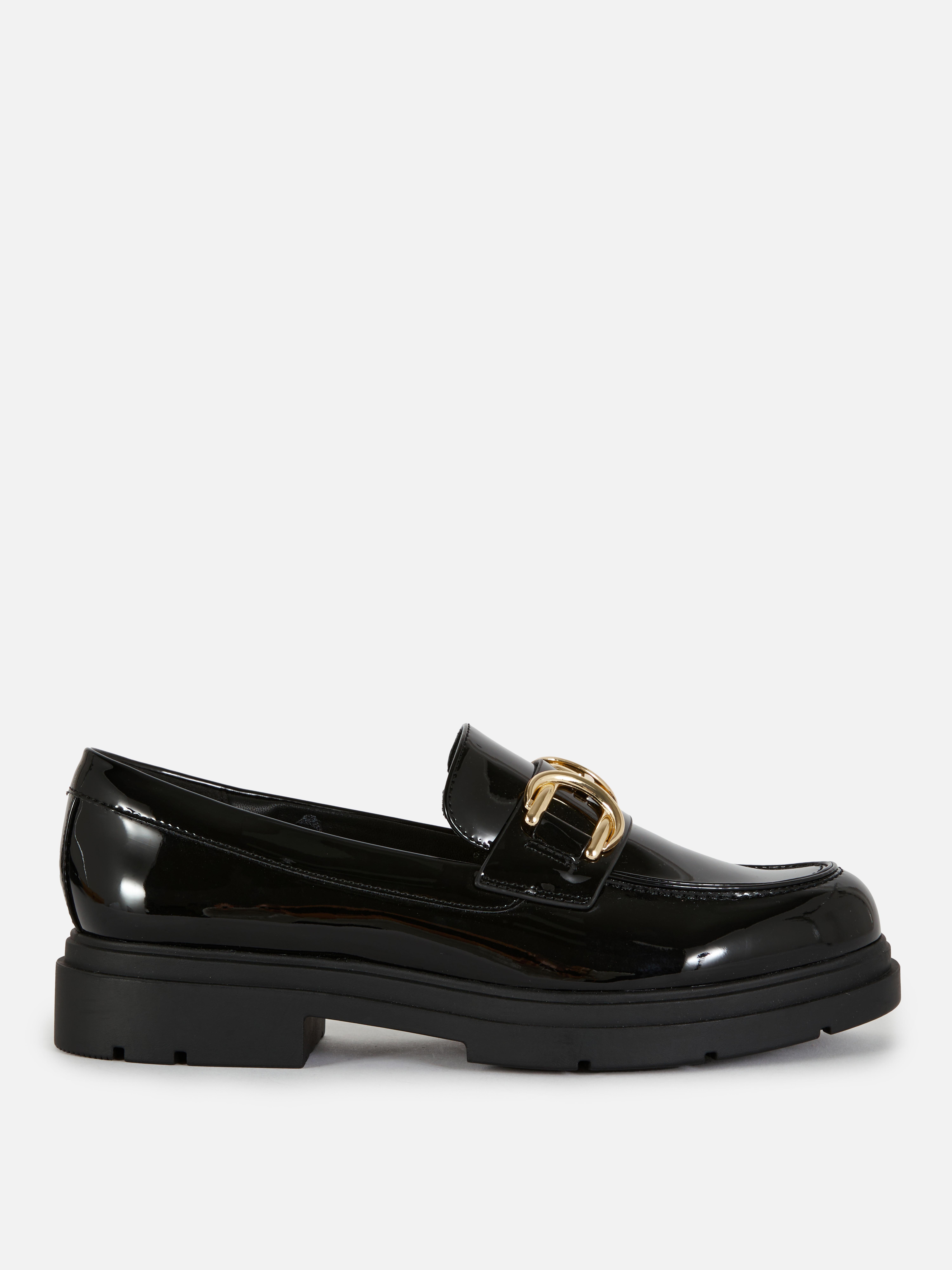 Double Snaffle Patent Loafers