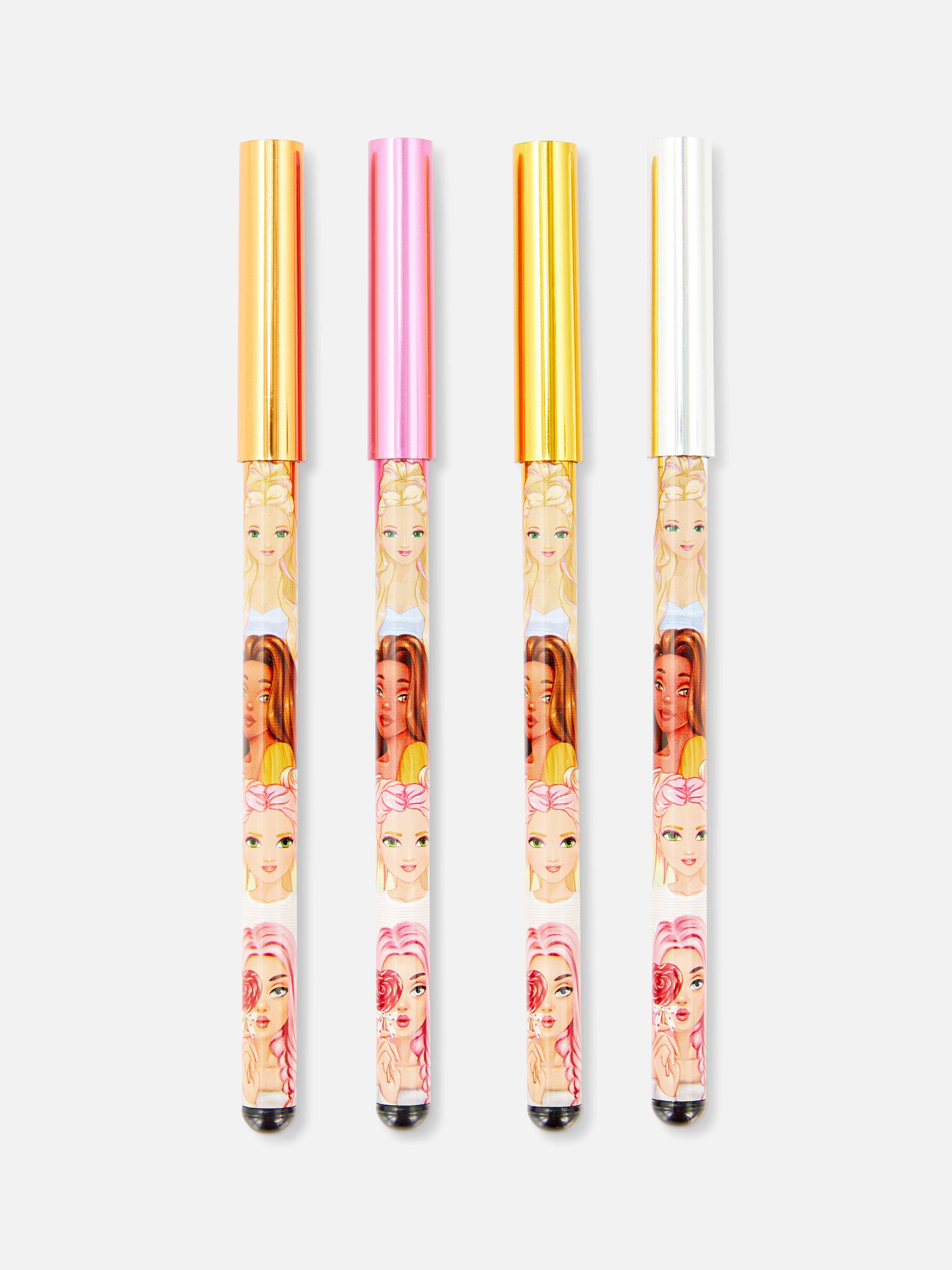 4pk Dolls Metallic Gel Pens