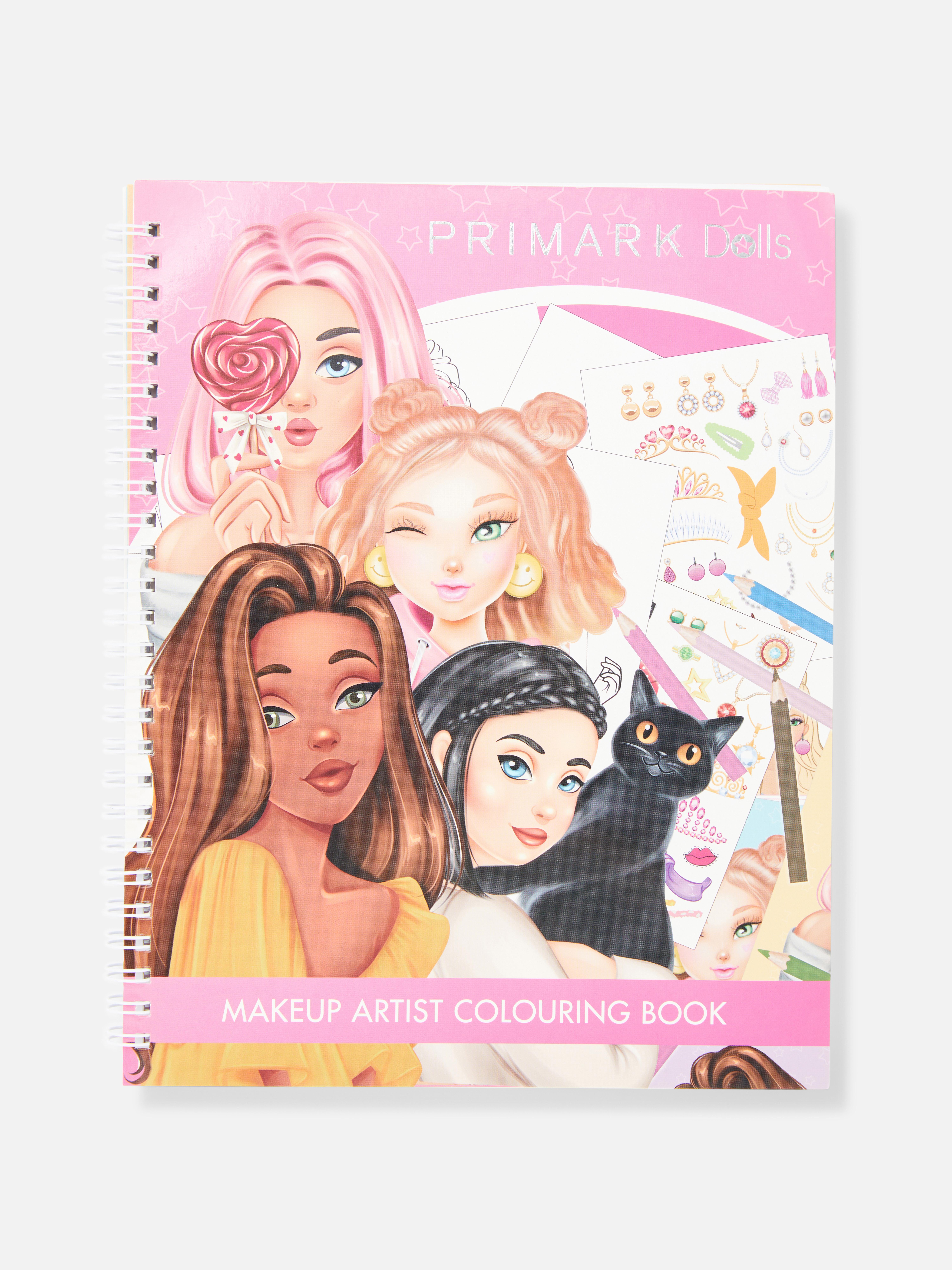 Fashion Dolls Makeup Artist Colouring Book