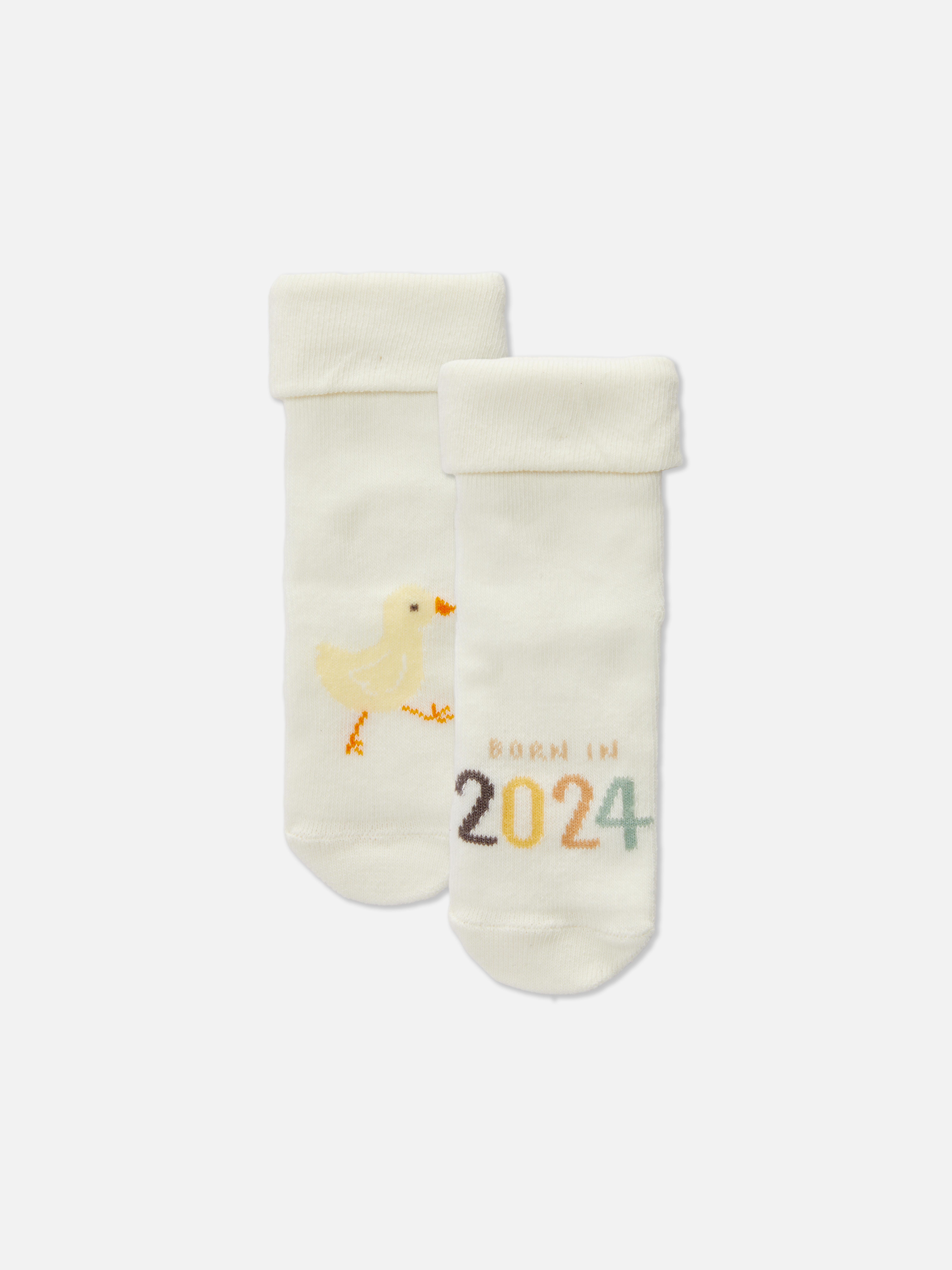 Born in 2024 Printed Socks