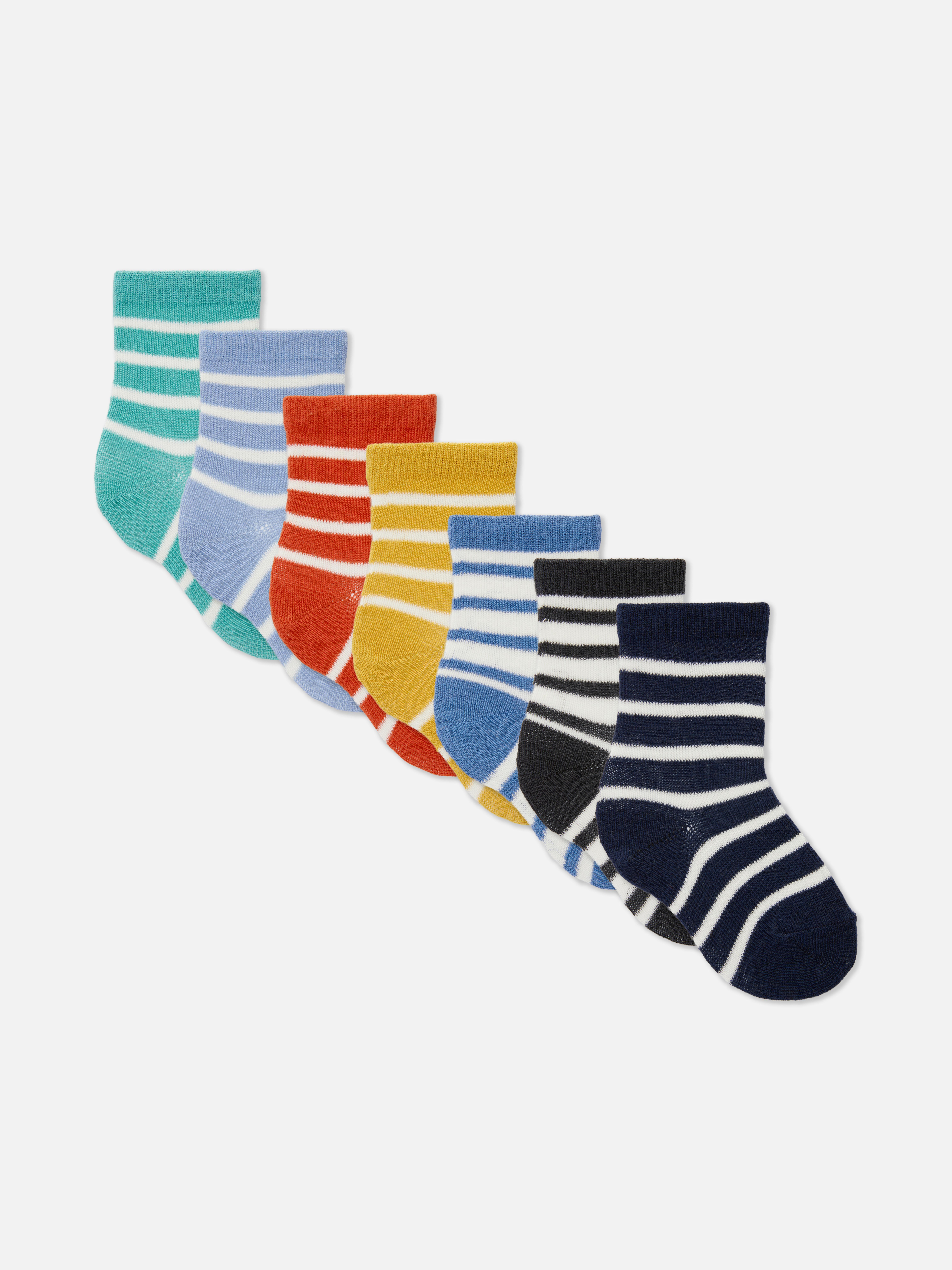 7pk Stripe Socks