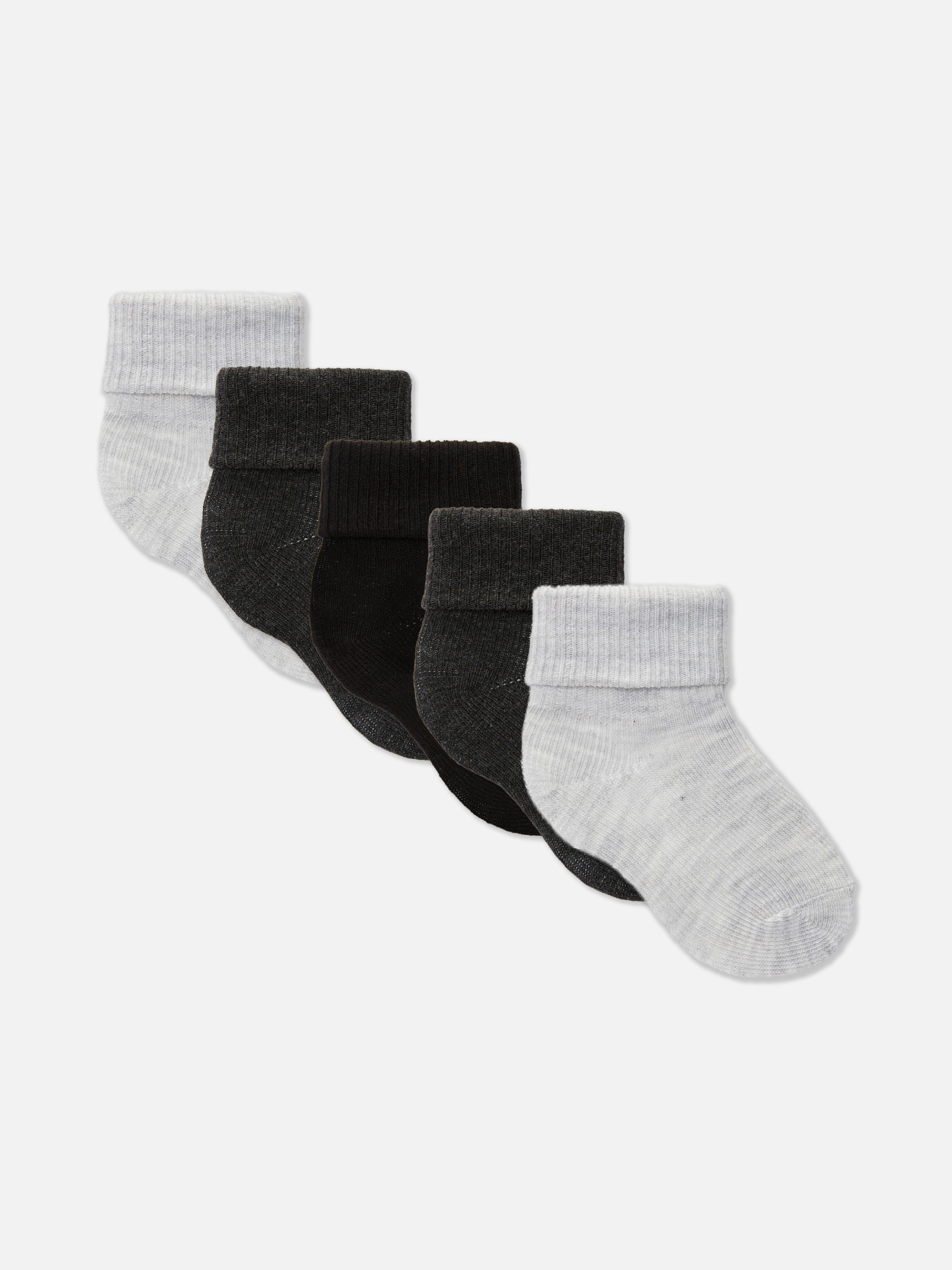 5-Pack Essential Ribbed Socks