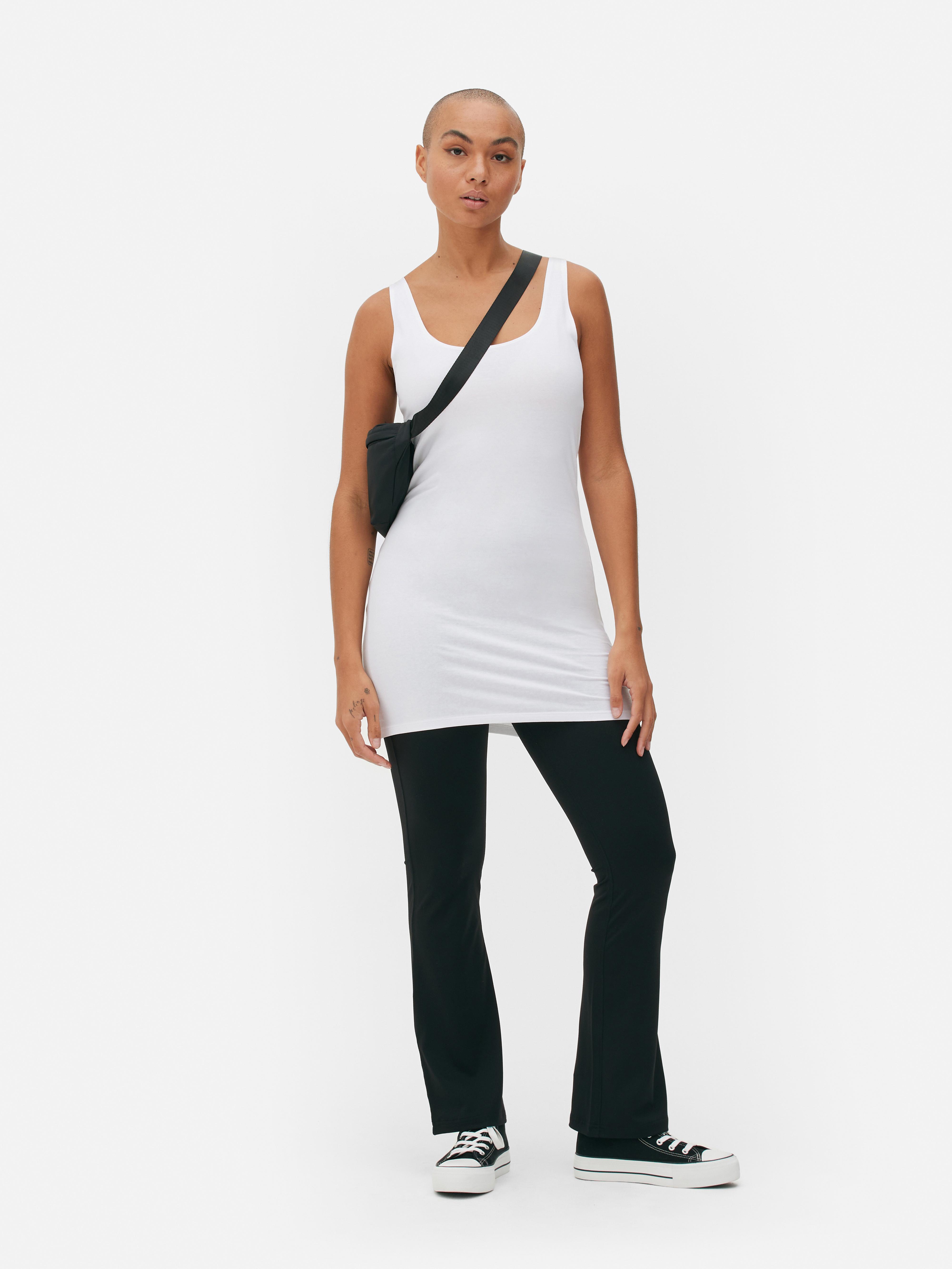 Womens White Longline Vest Primark