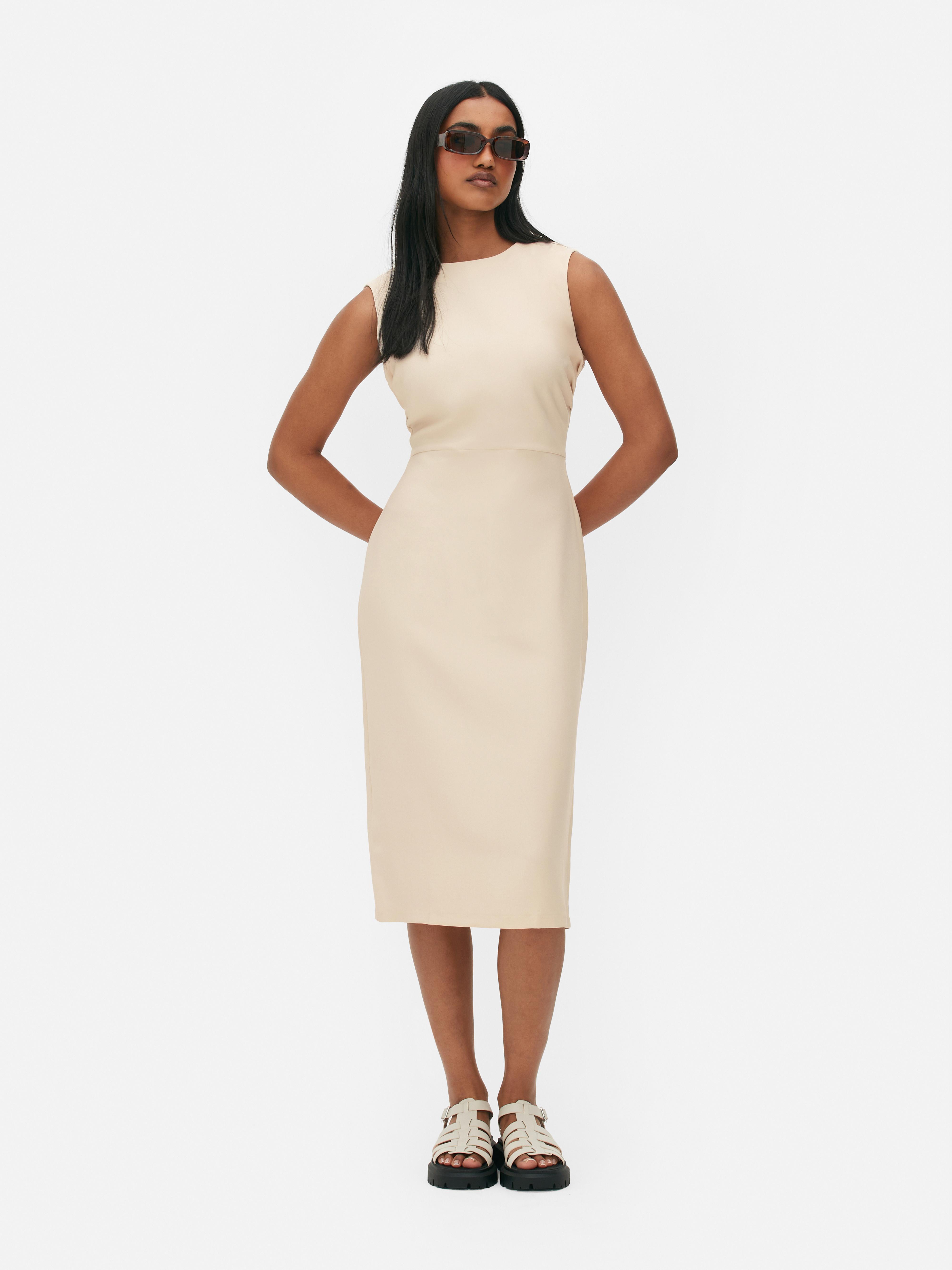 Sleeveless Pencil Midi Dress