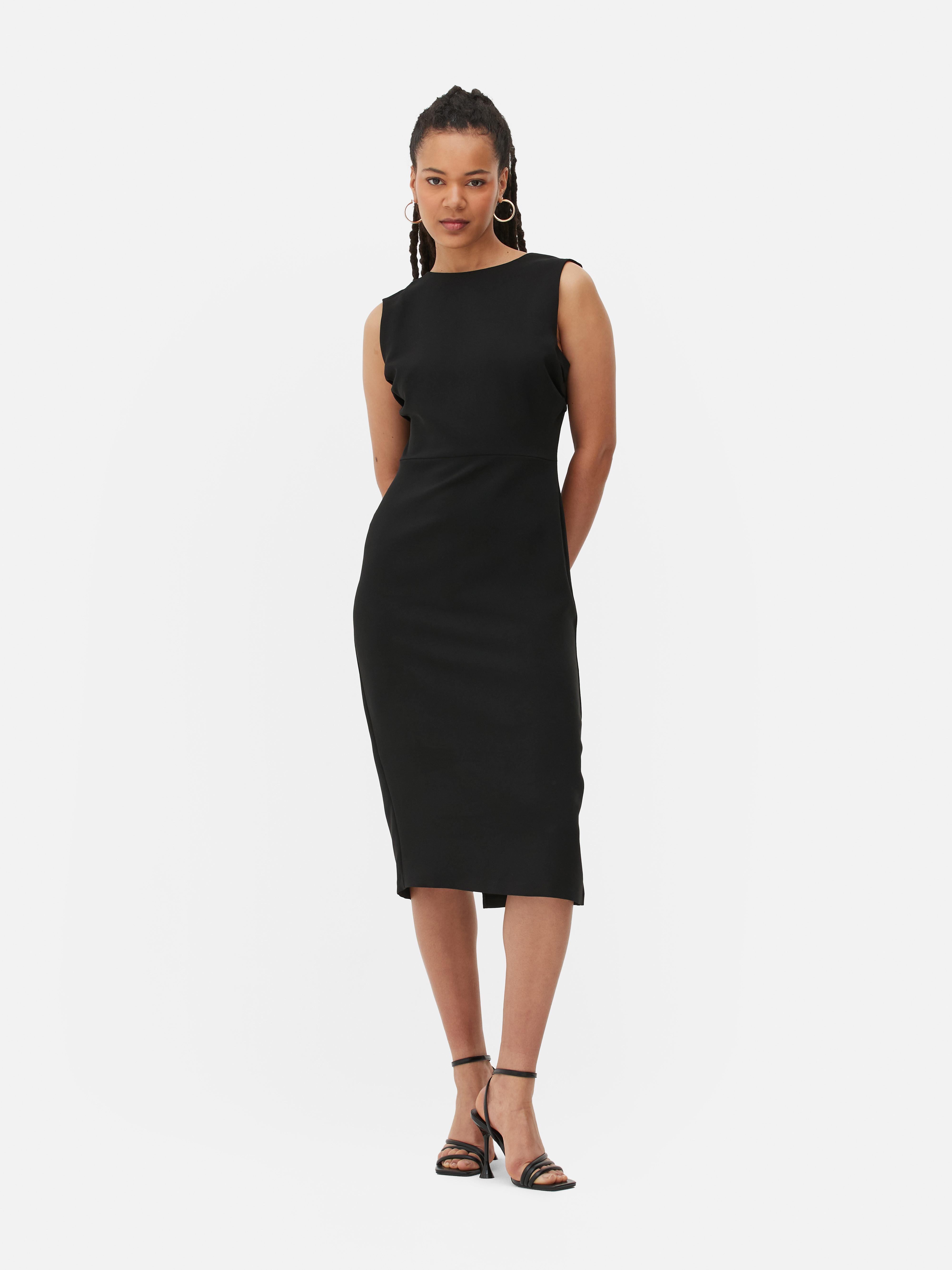 Womens Black Sleeveless Pencil Midi Dress | Primark