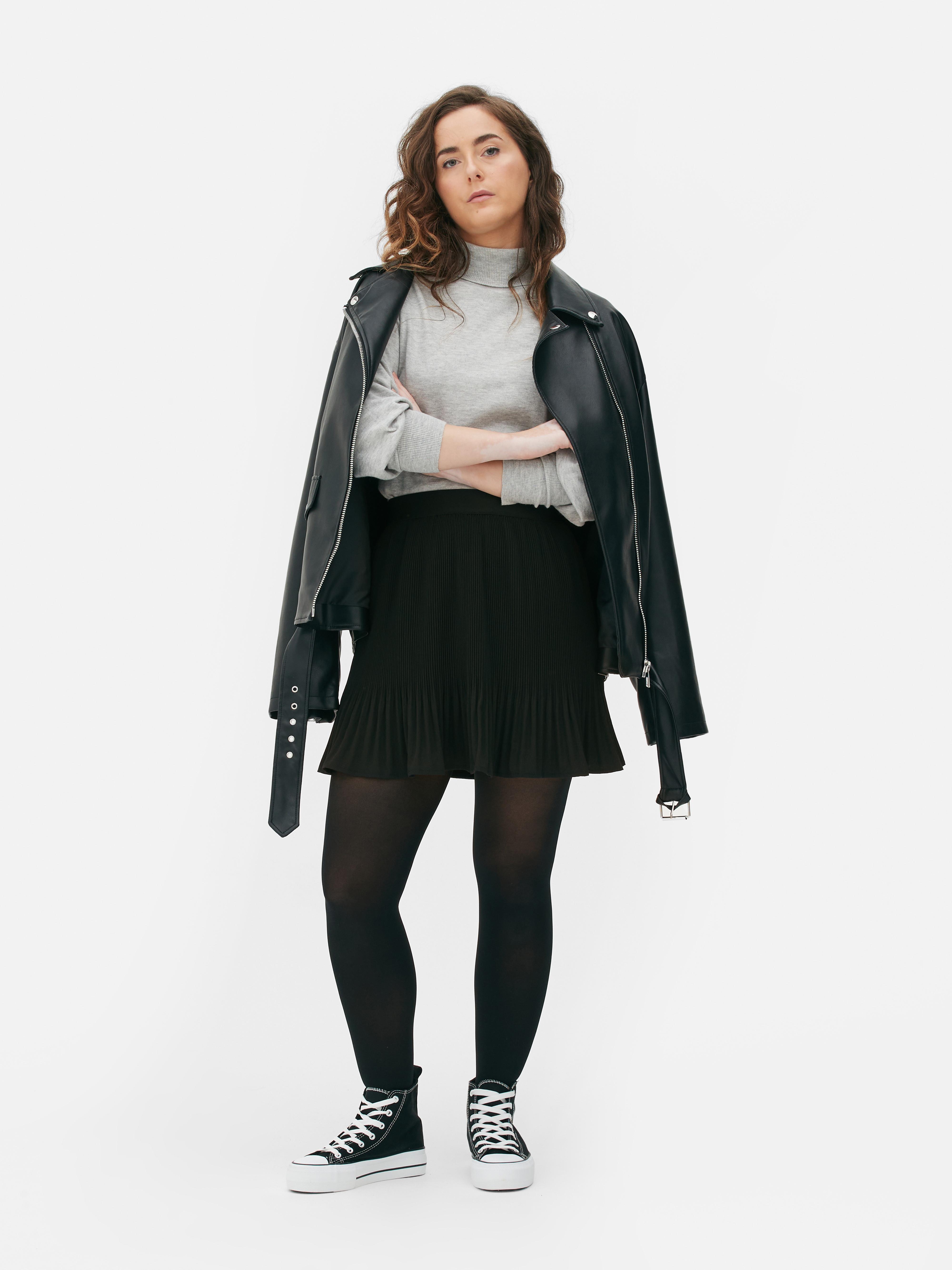 Black midi 2025 skirt primark