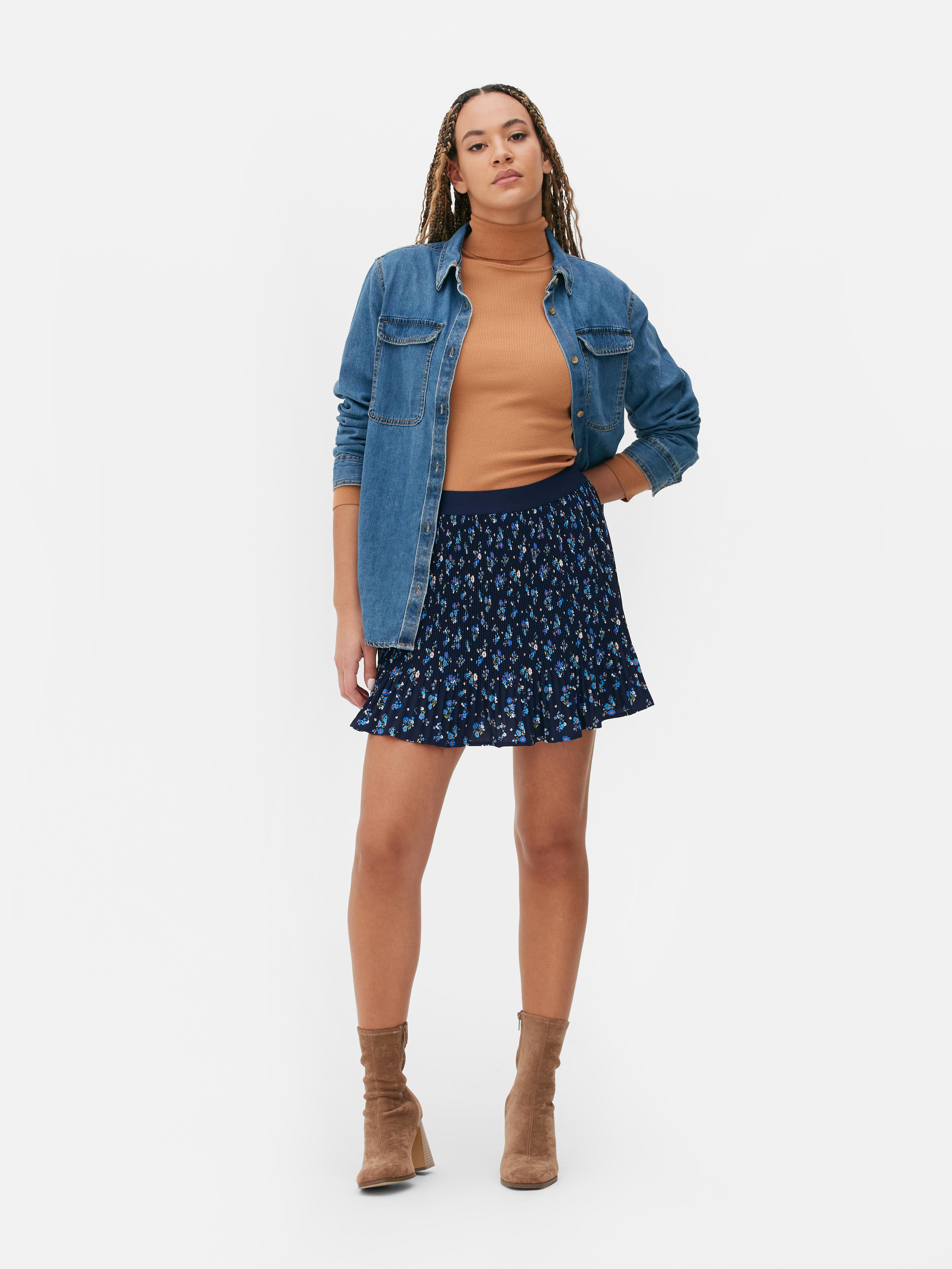 Plissé Mini Skirt