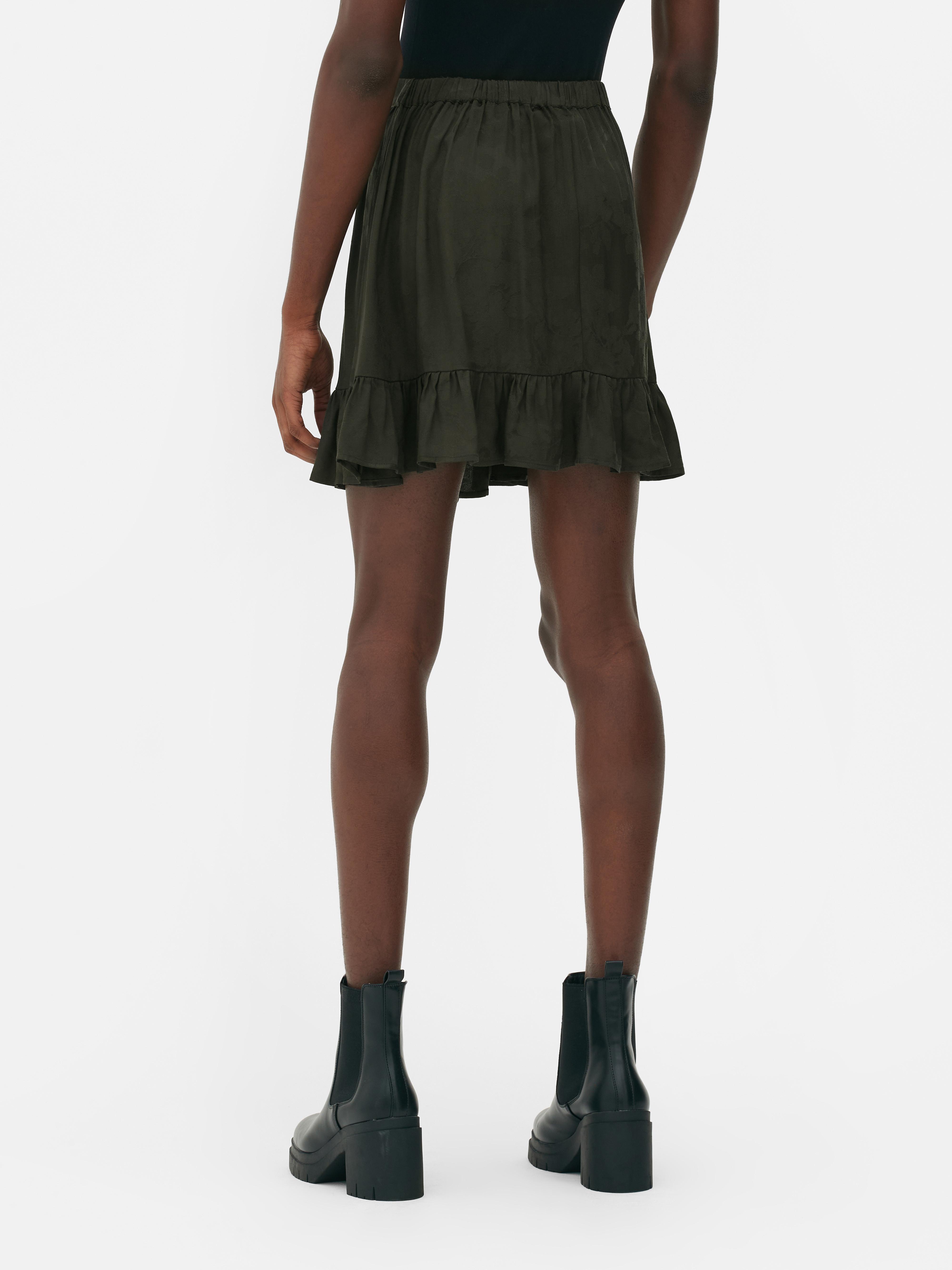 Womens Khaki Jacquard Mini Skirt | Primark