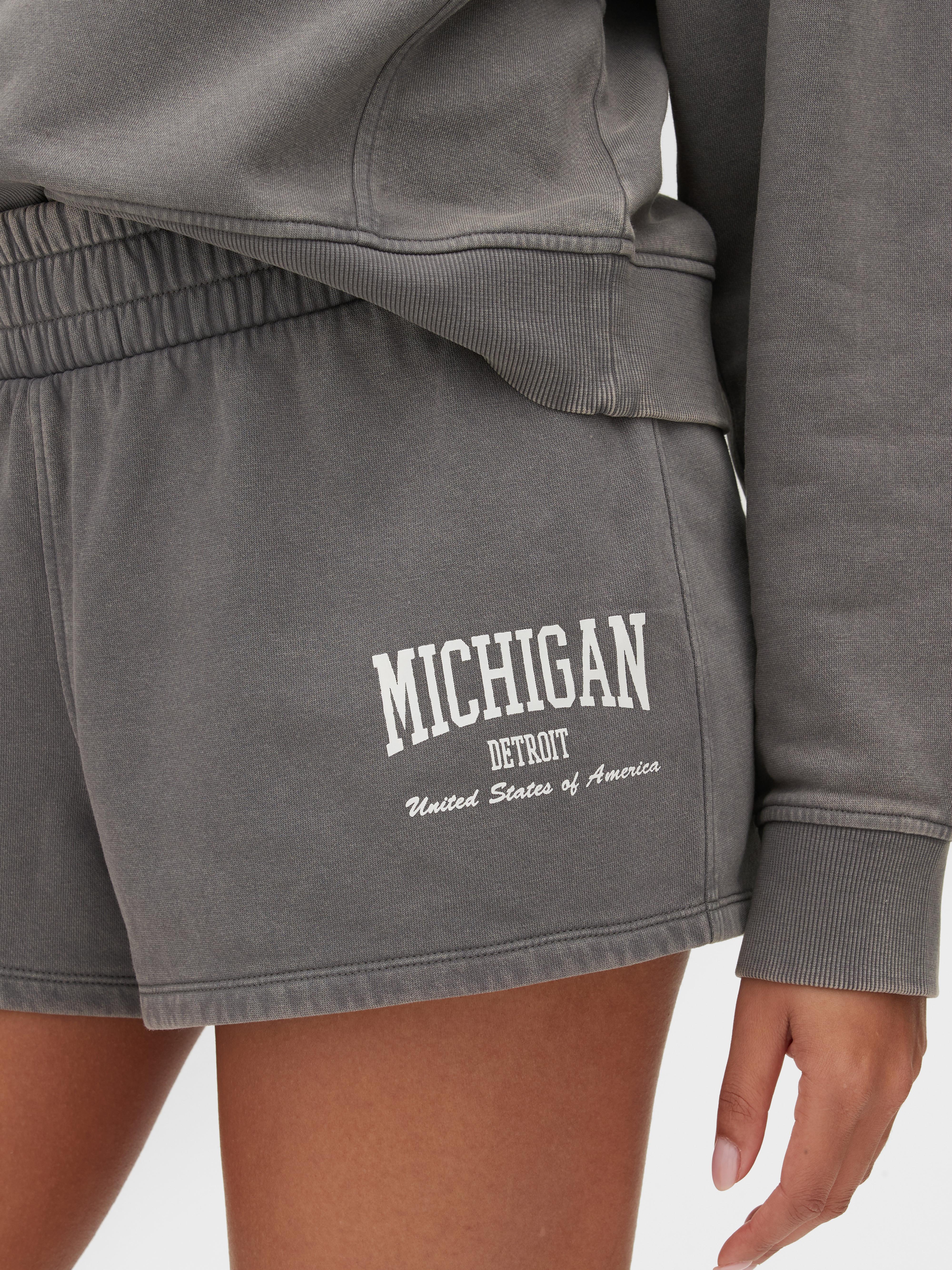 Pantaloncini coordinati a lavaggio acido Michigan