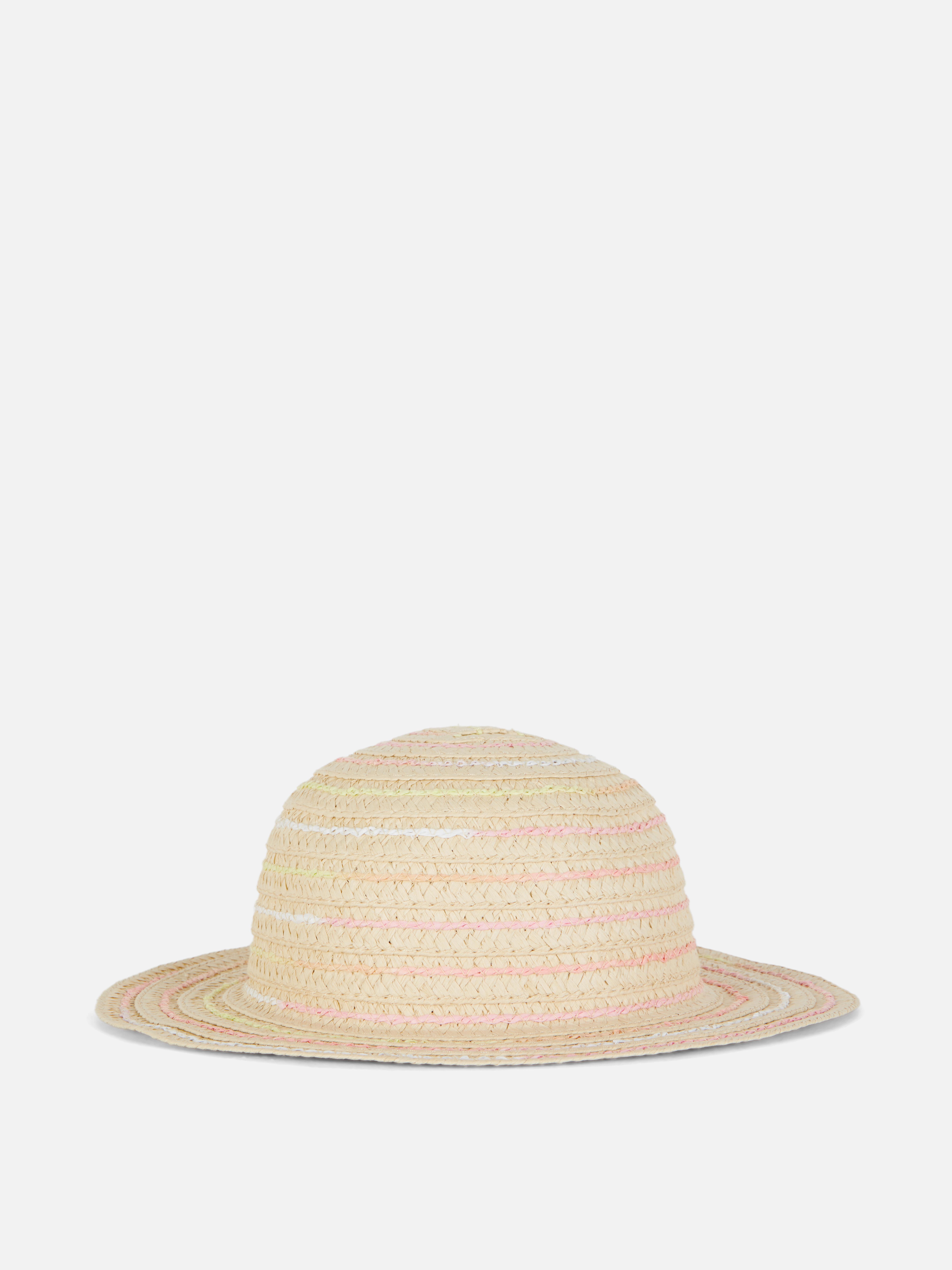 Multicolor Striped Straw Hat