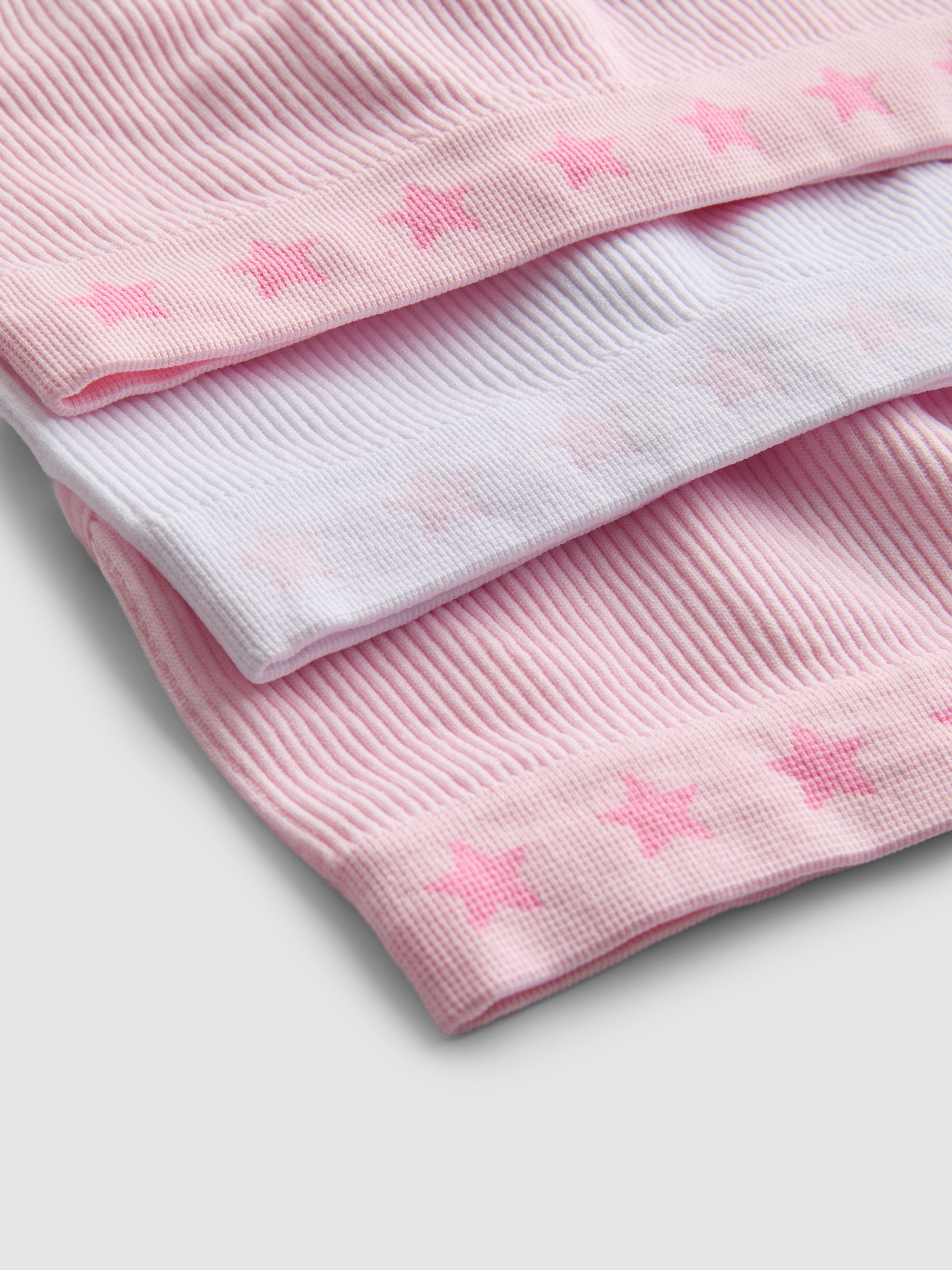 Naadloze korte tops, set van 3