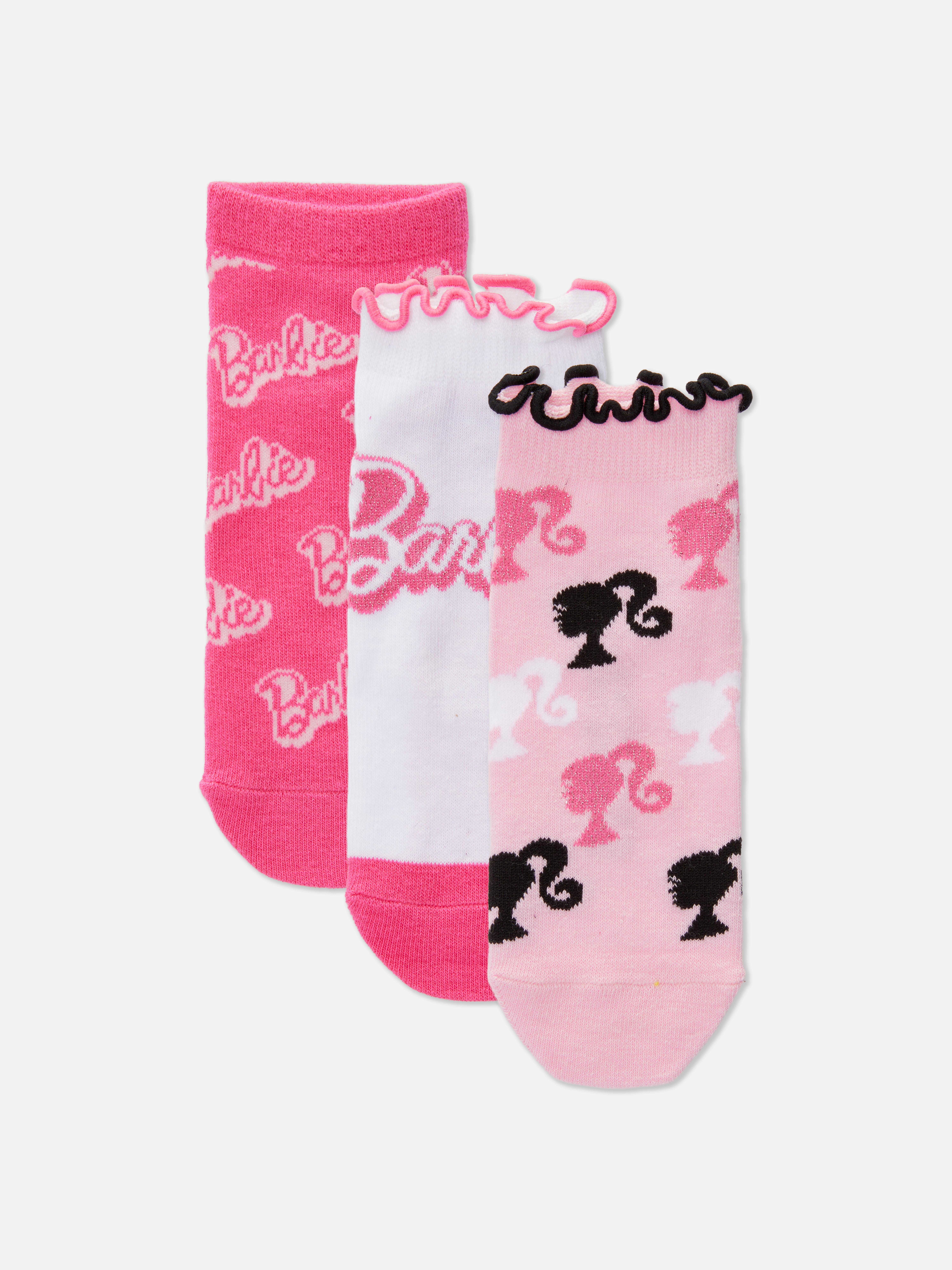 3-Pack Barbie Sneaker Socks