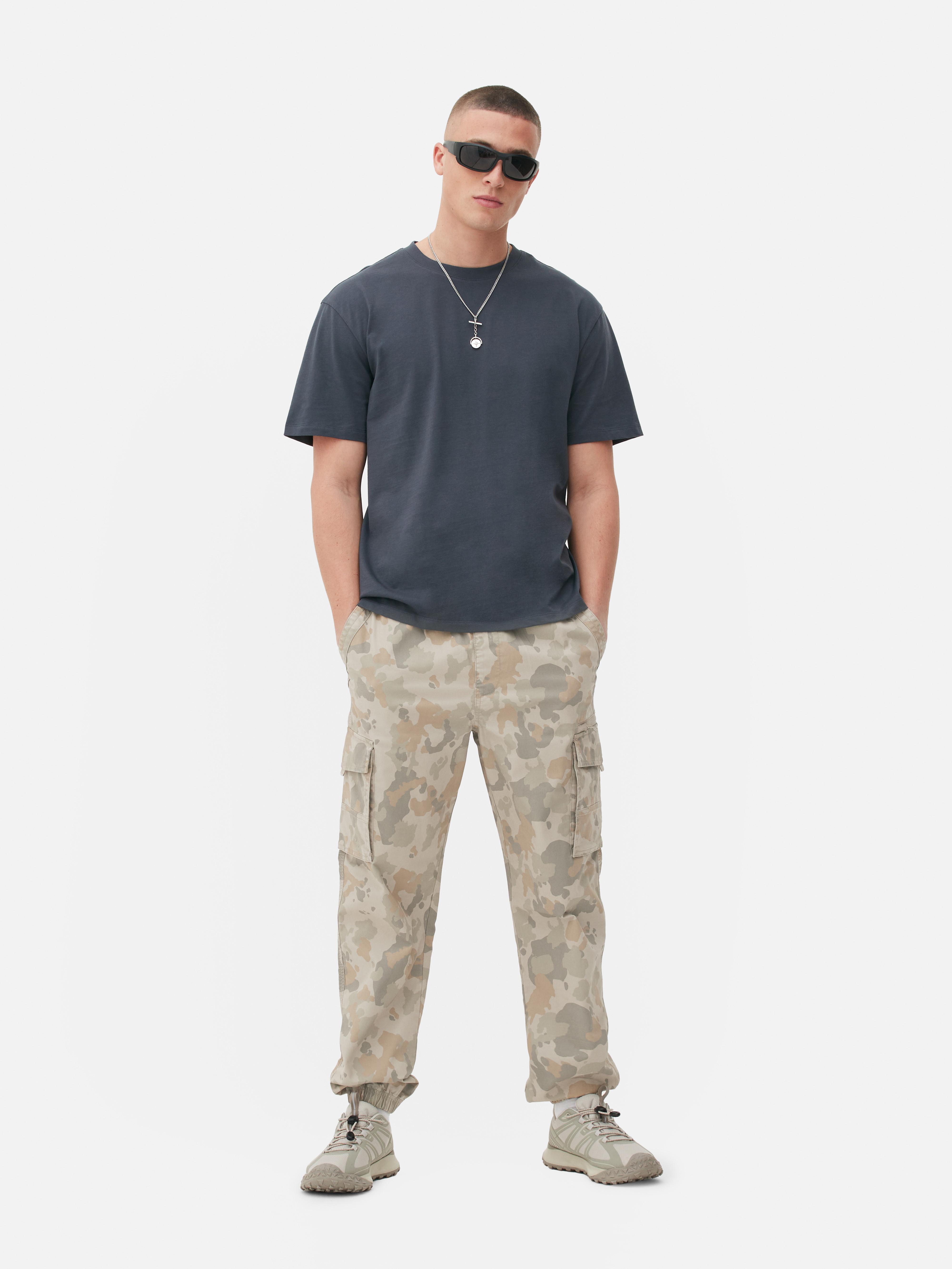 Relaxed Cuff Cargo Trousers