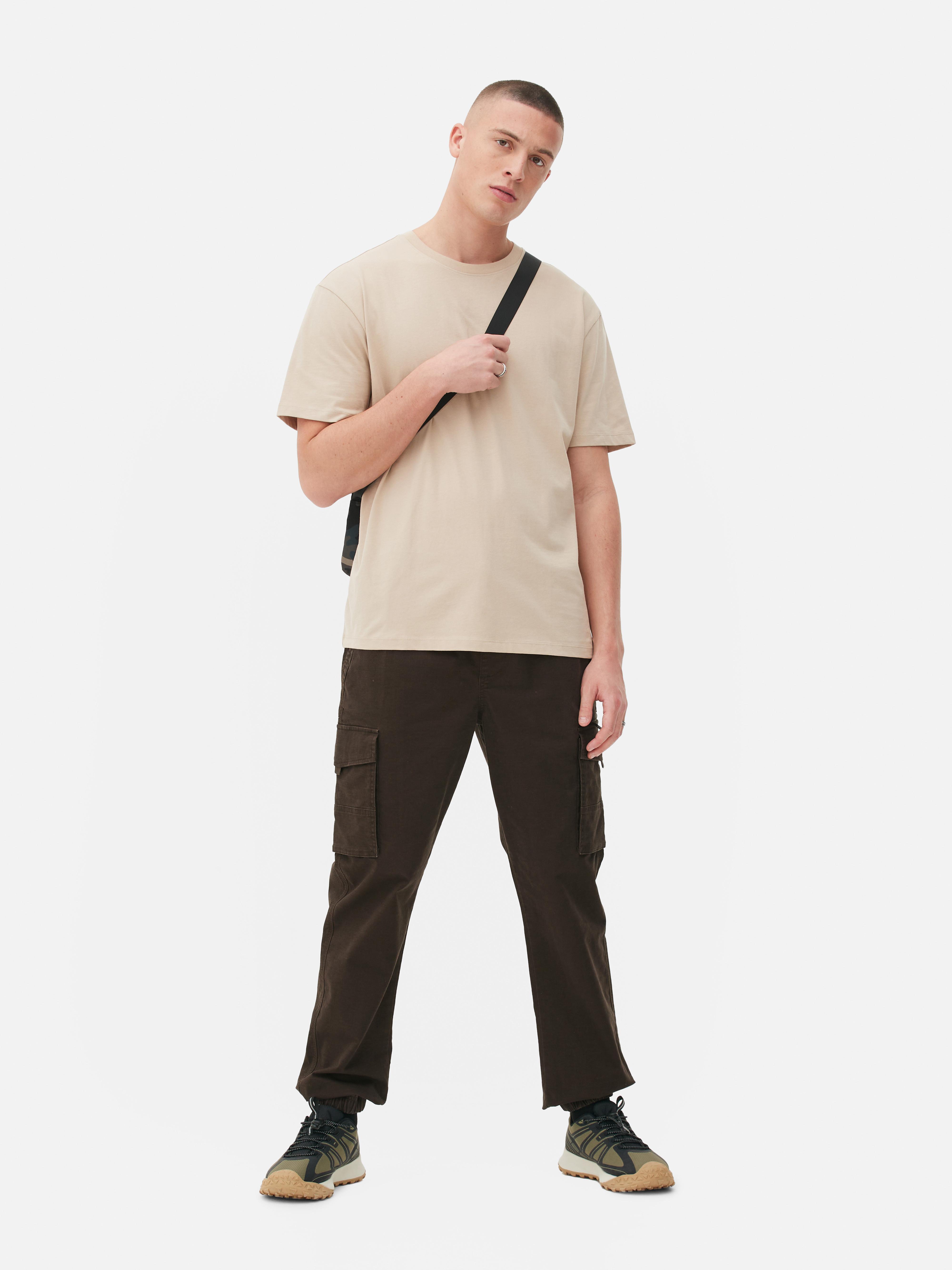 Relaxed Cuff Cargo Trousers