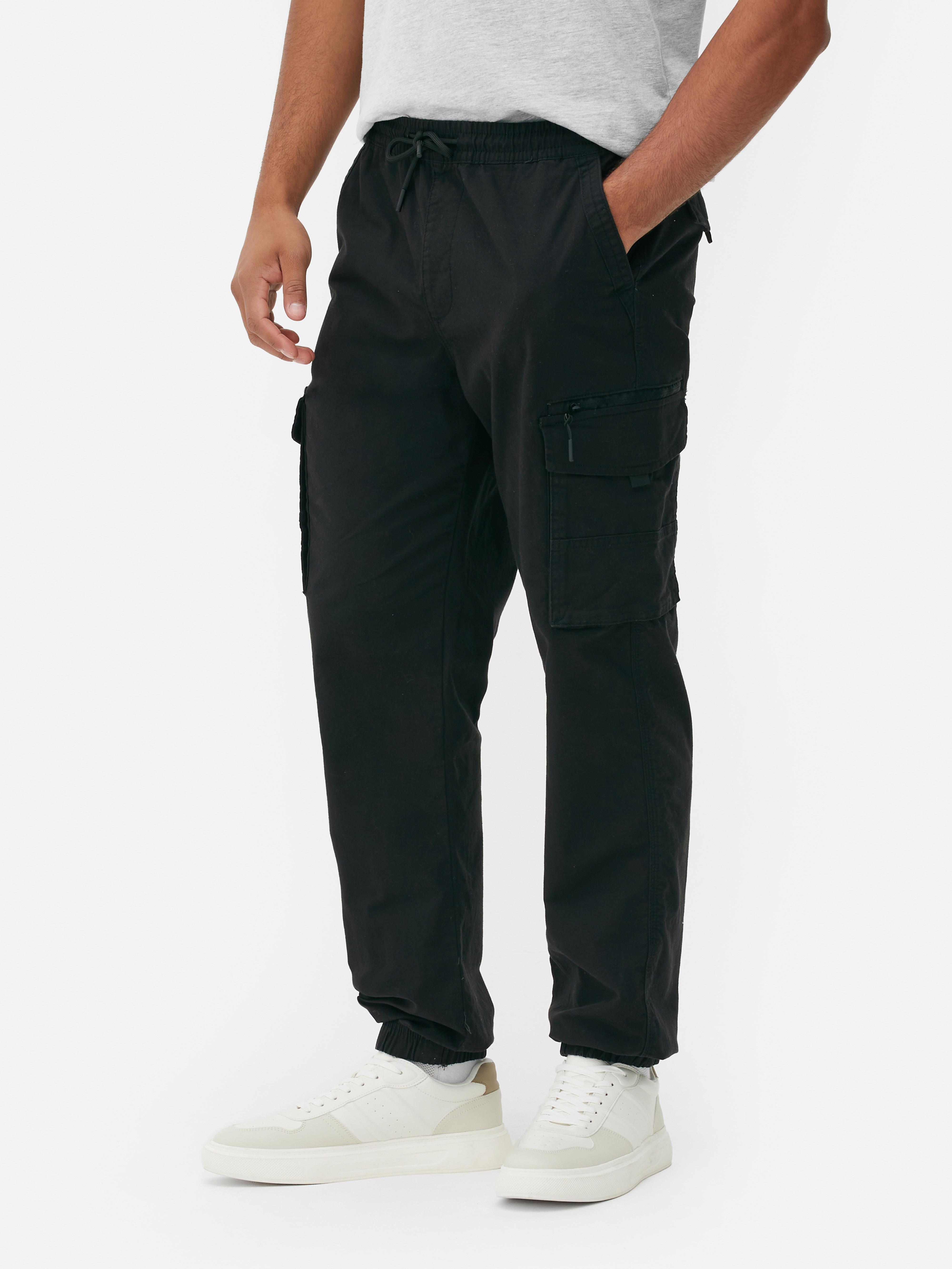 Pantaloni cargo con bordo elasticizzato