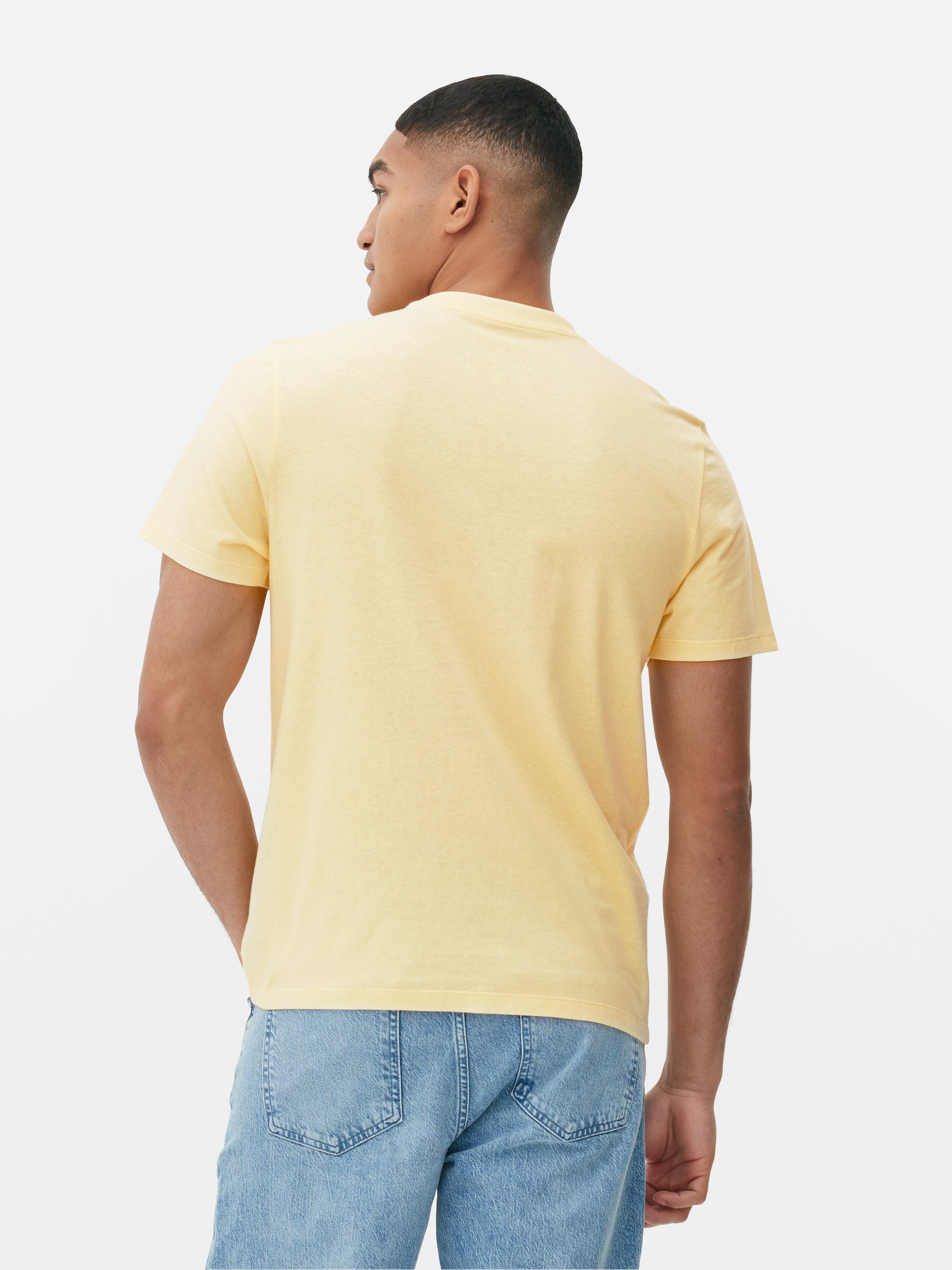 Men's Yellow Regular Fit TShirt Primark
