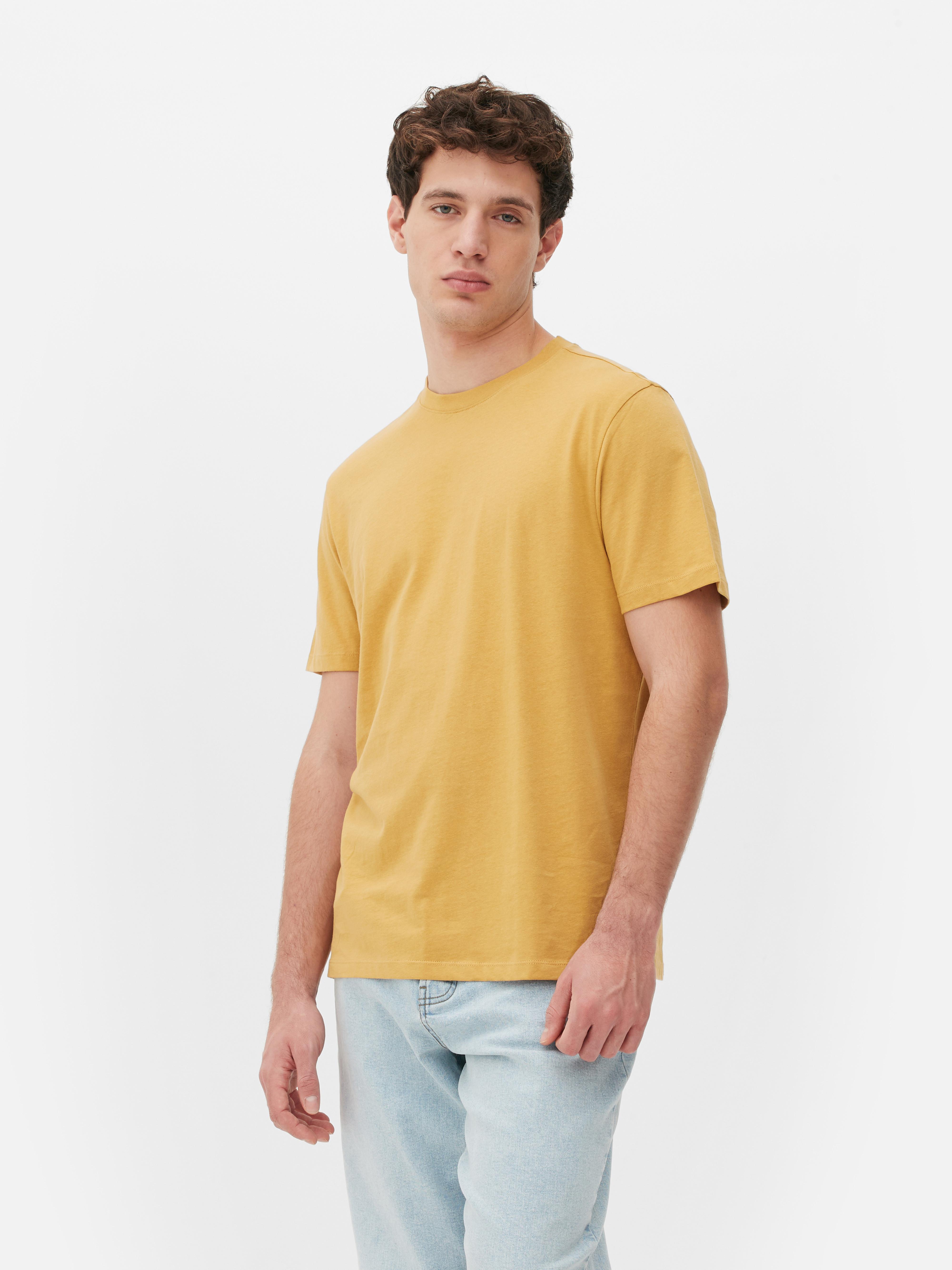 Regular Fit T-shirt - Yellow - Men