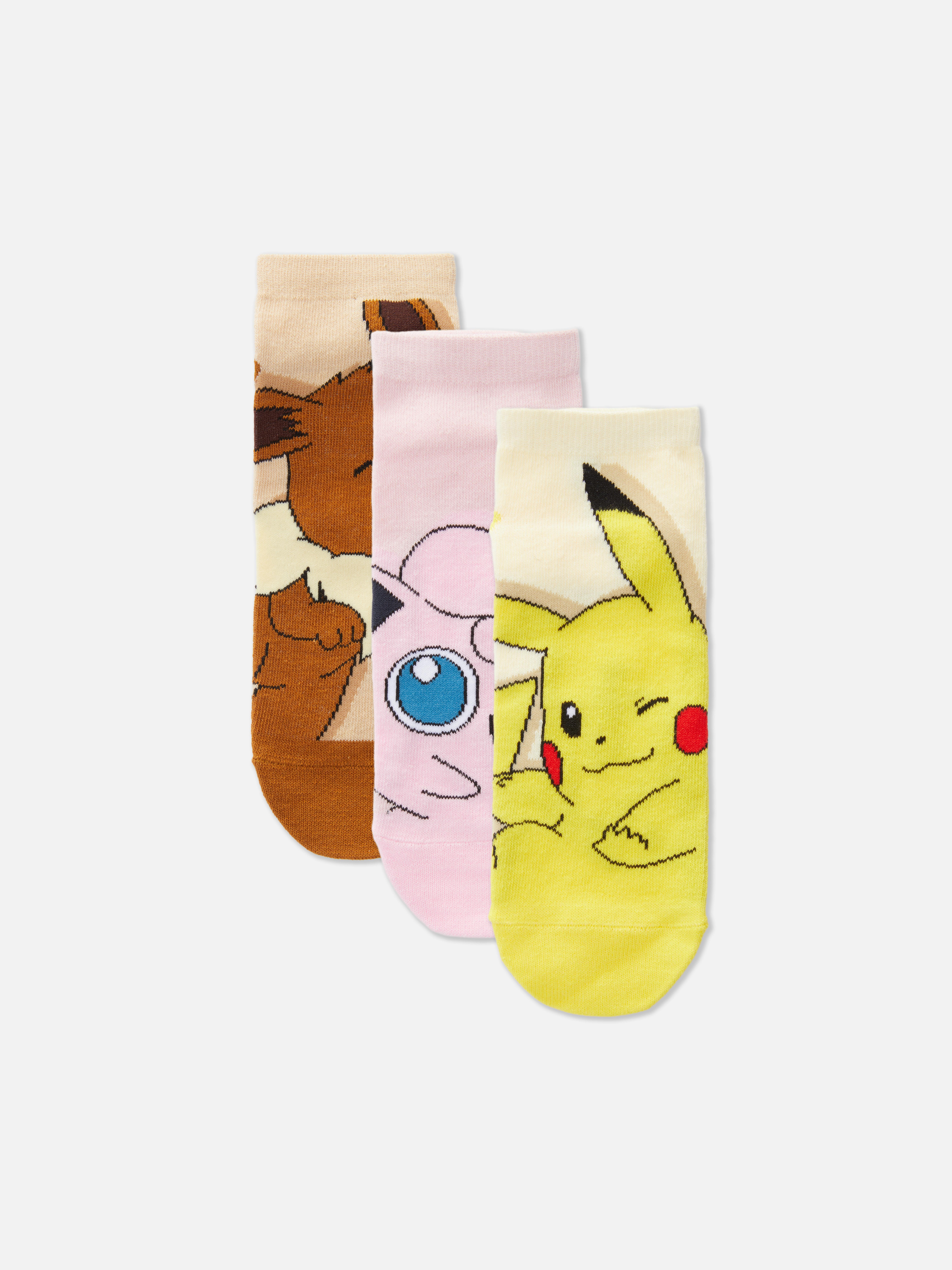 Lot de 3 paires de socquettes Pokémon