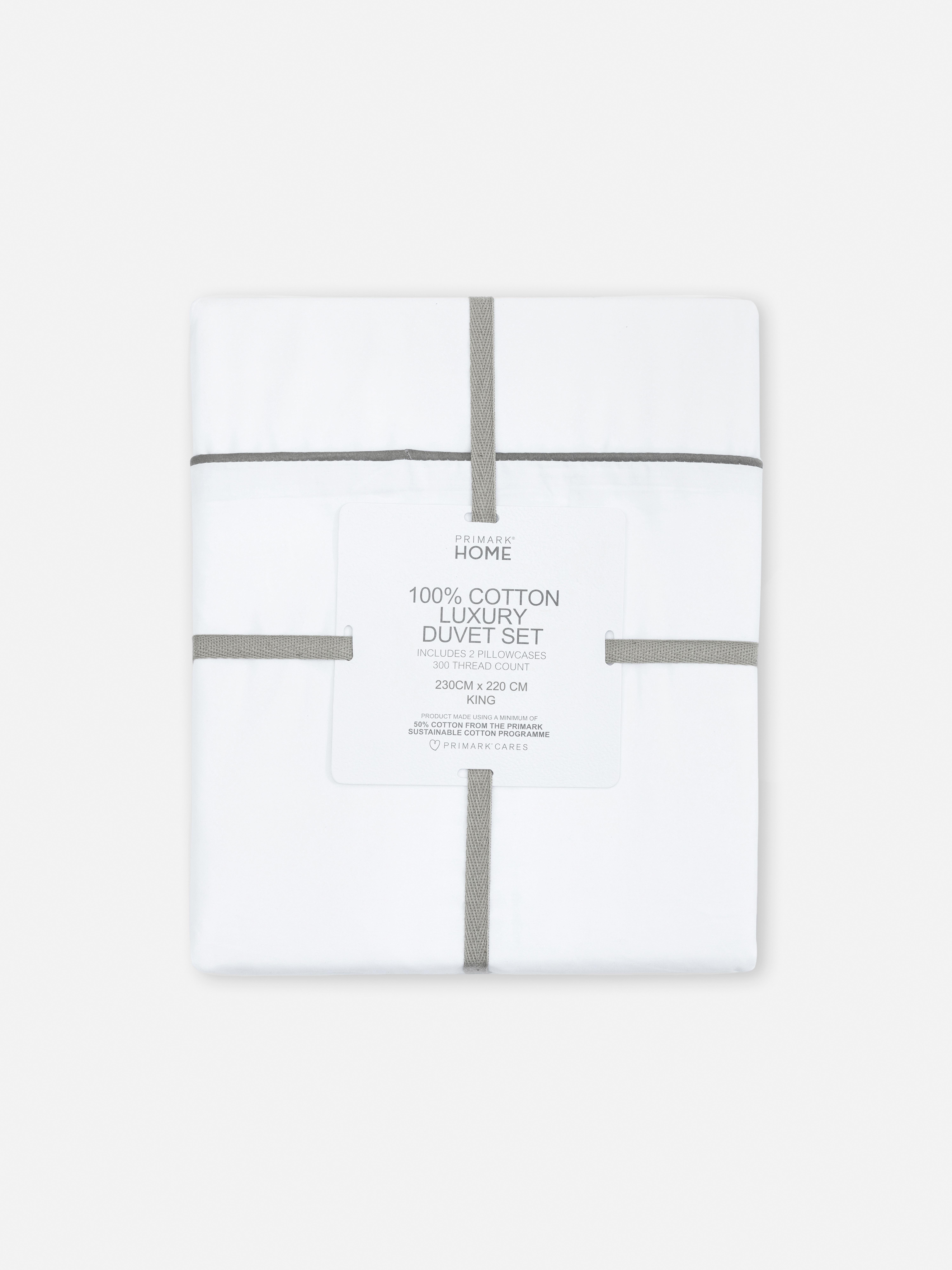 300 Thread Count Contrast King Duvet Cover Set