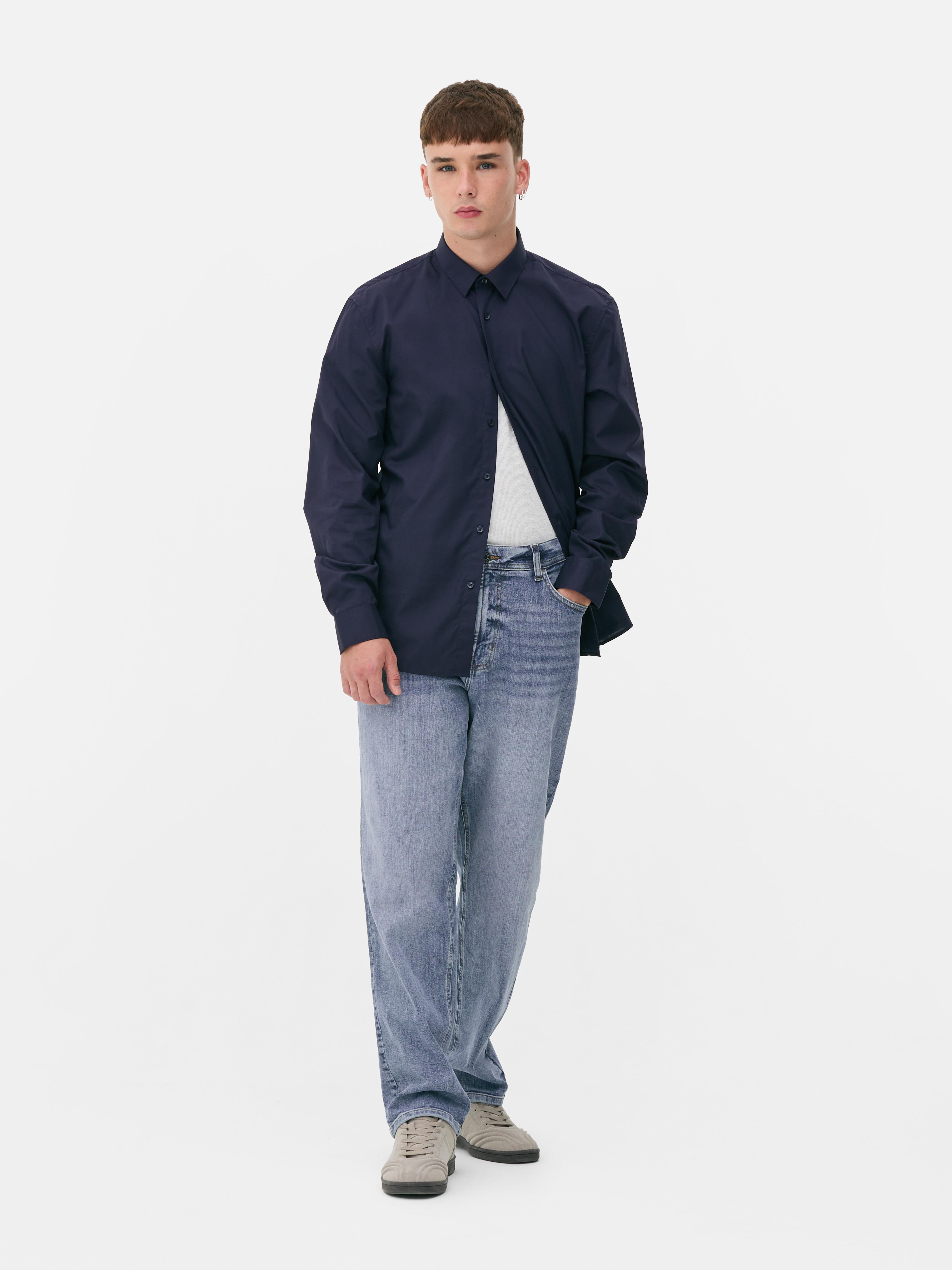 Overhemd met lange mouwen, regular fit
