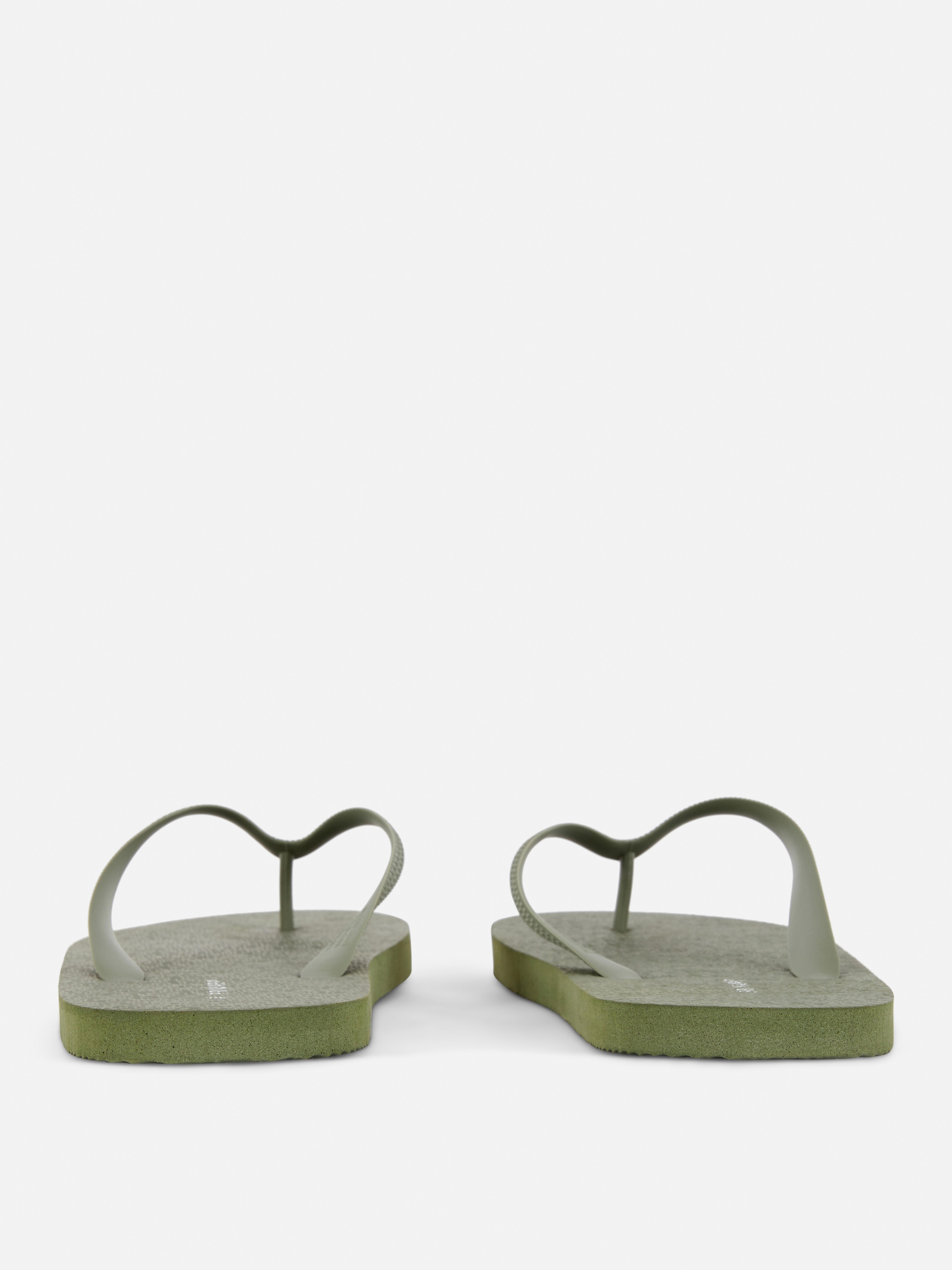 Men's Olive Flip Flops | Primark
