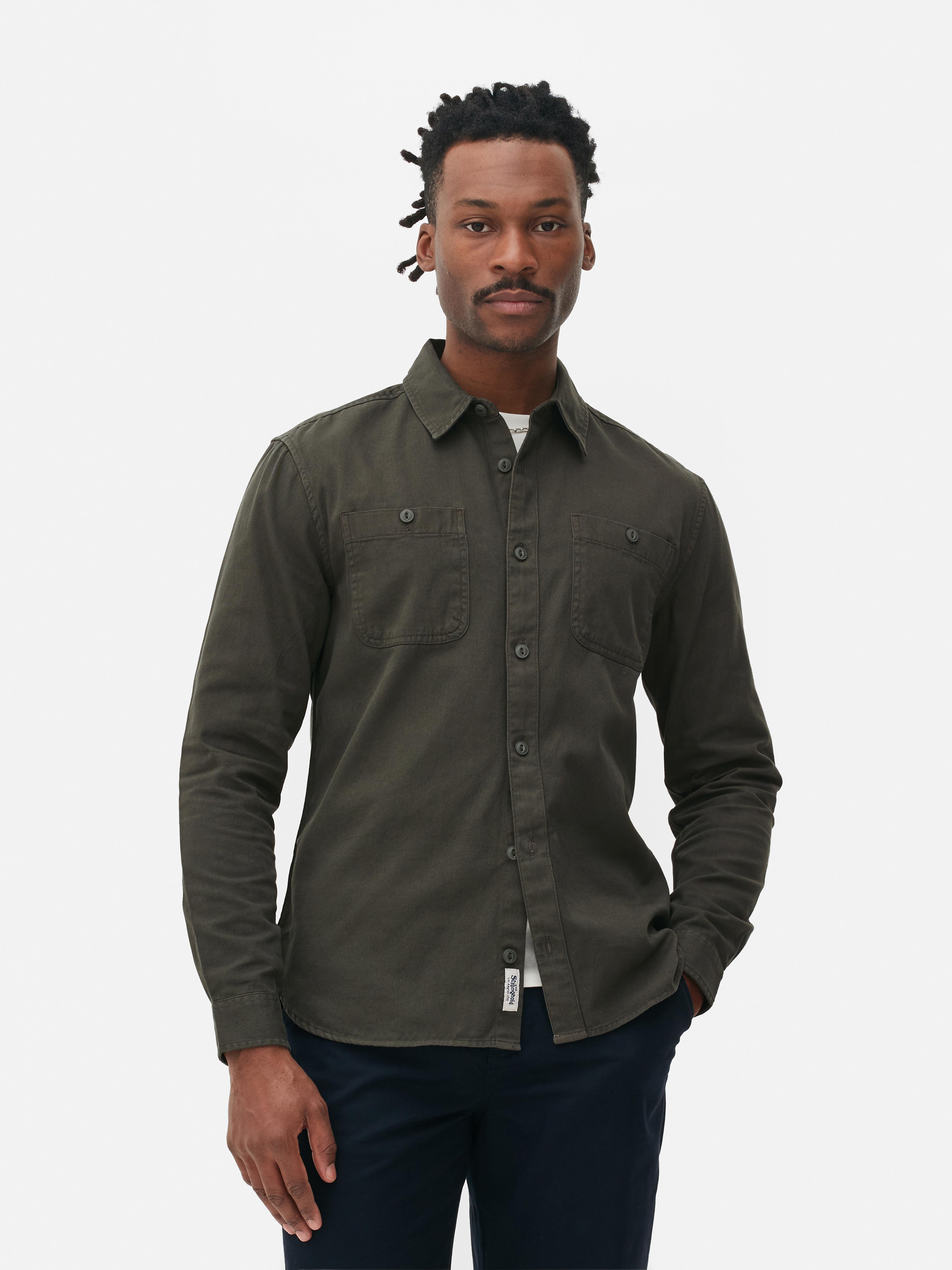 Men's Olive The Stronghold Twill Shirt | Primark