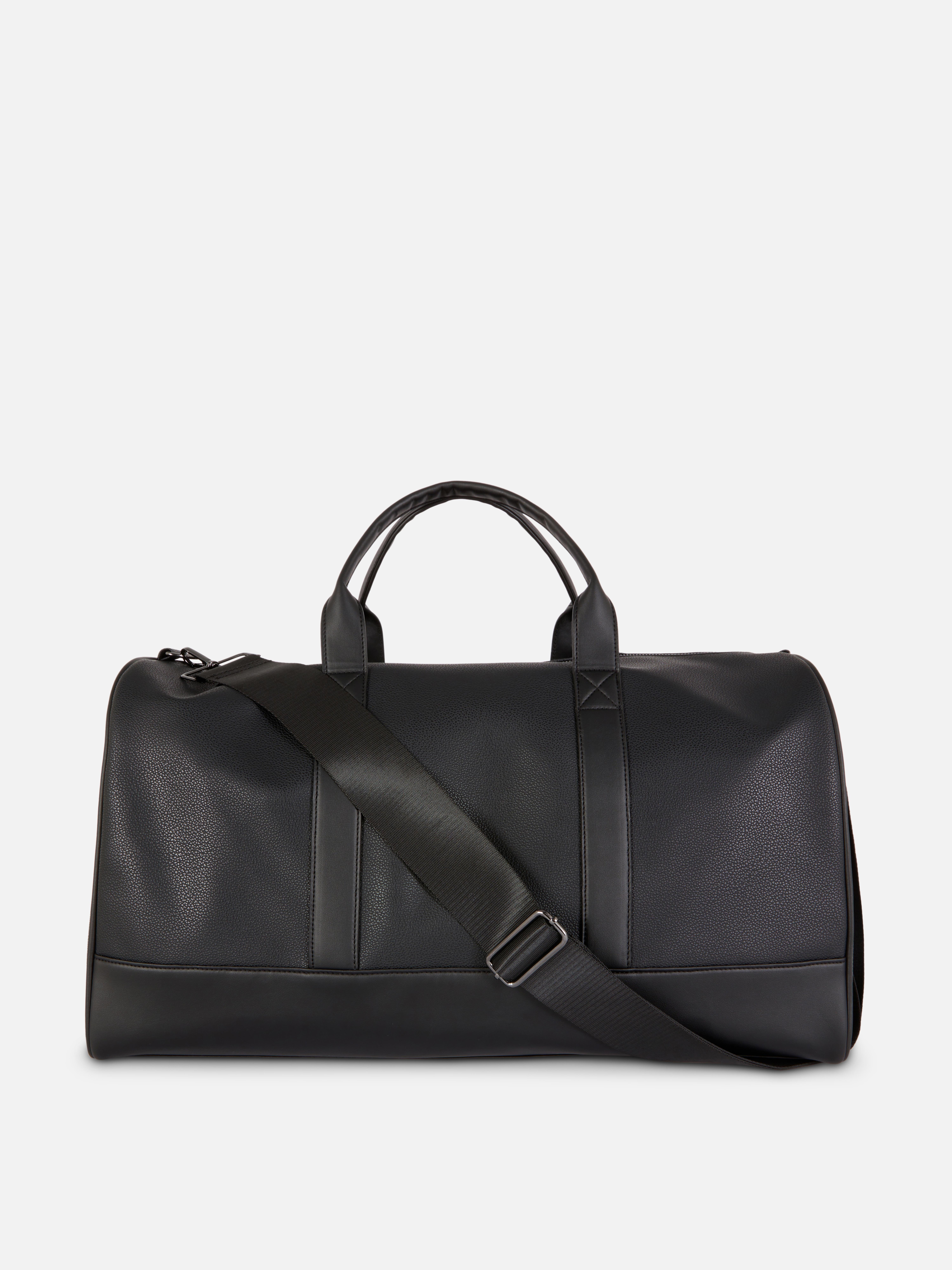 Faux Leather Weekend Bag