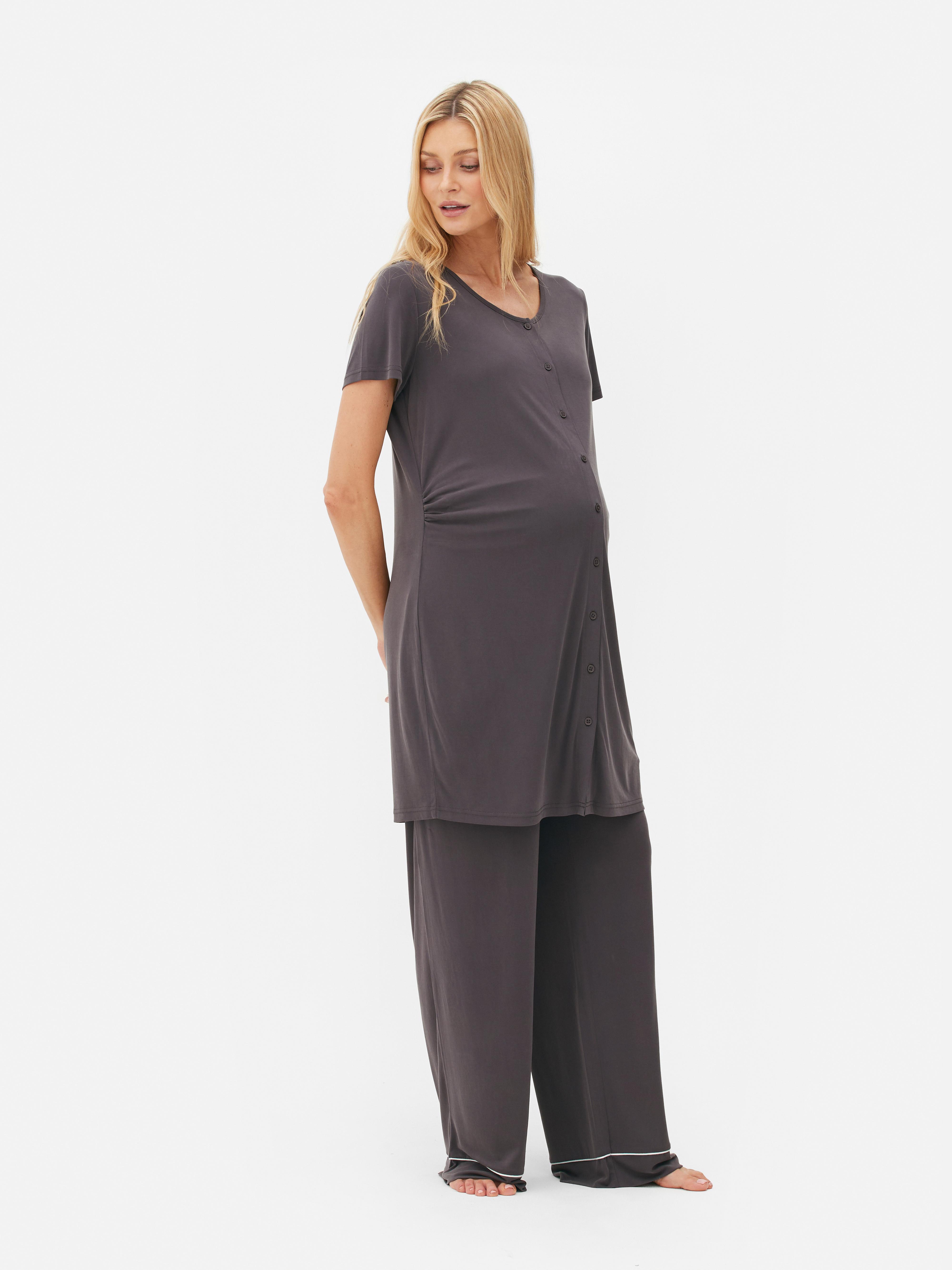 Maternity Sandwash Button Front Nightdress