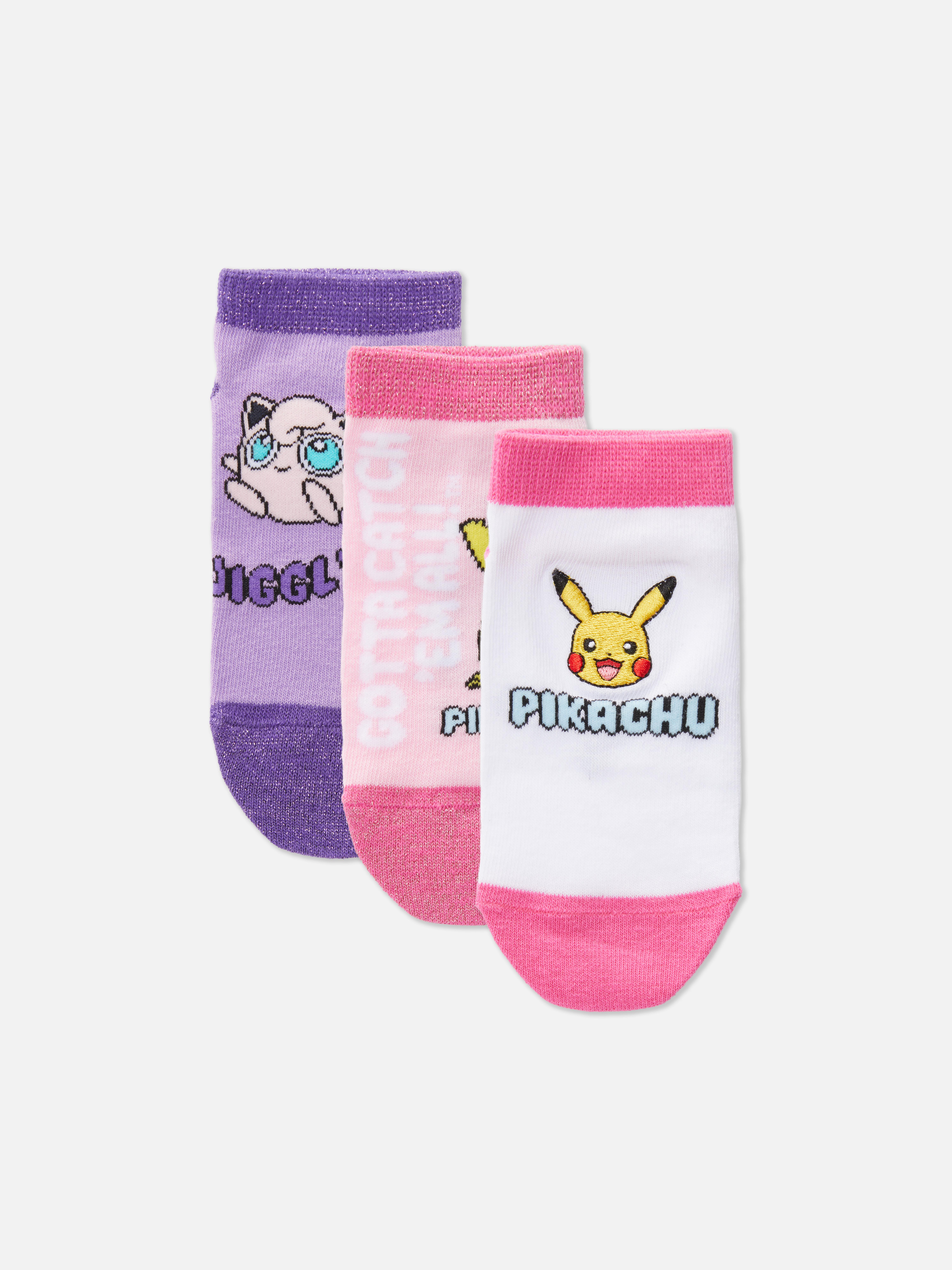 3 paia di calzini sportivi Pokémon