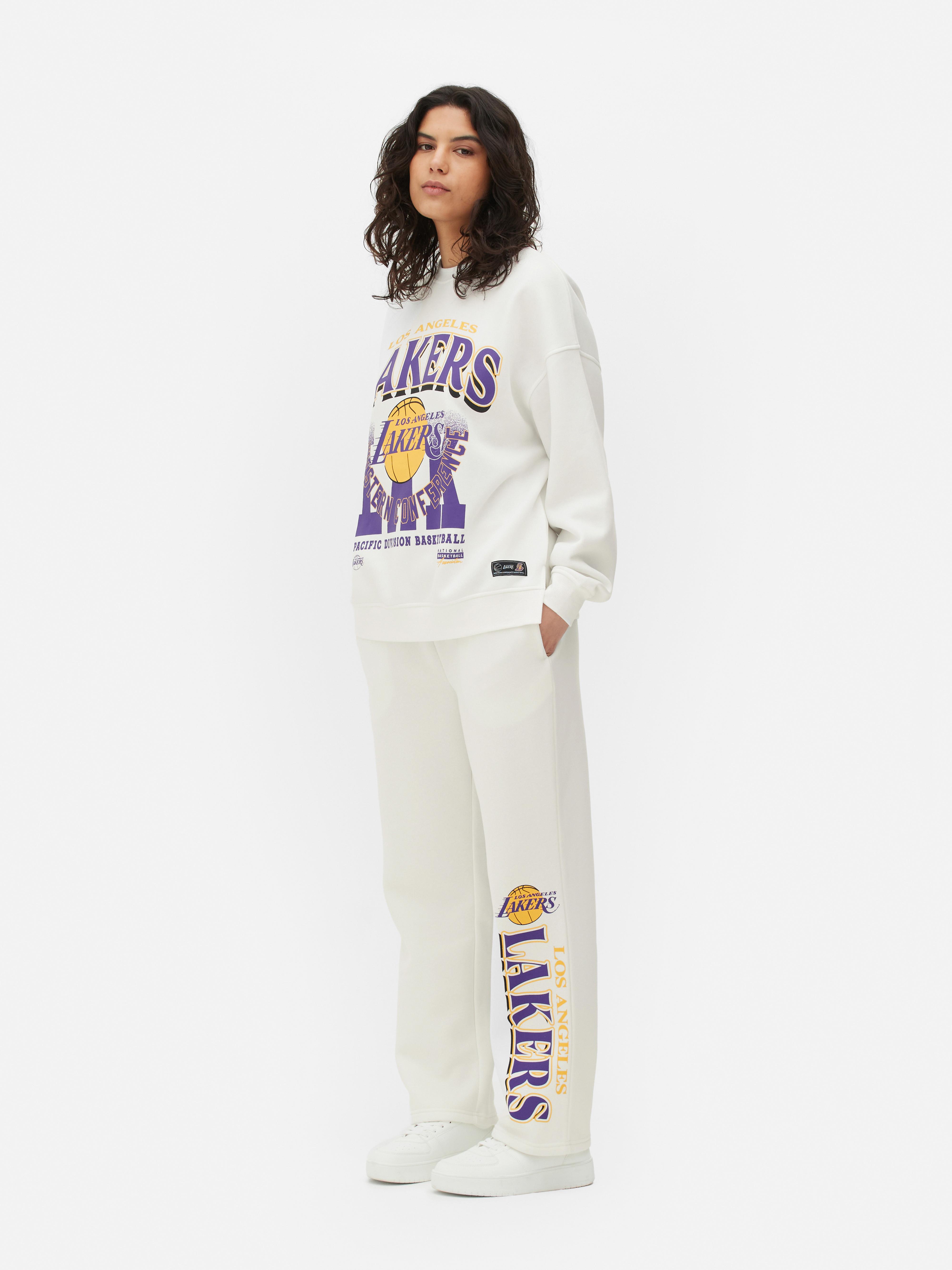 Pantaloni sport cu model NBA Los Angeles Lakers