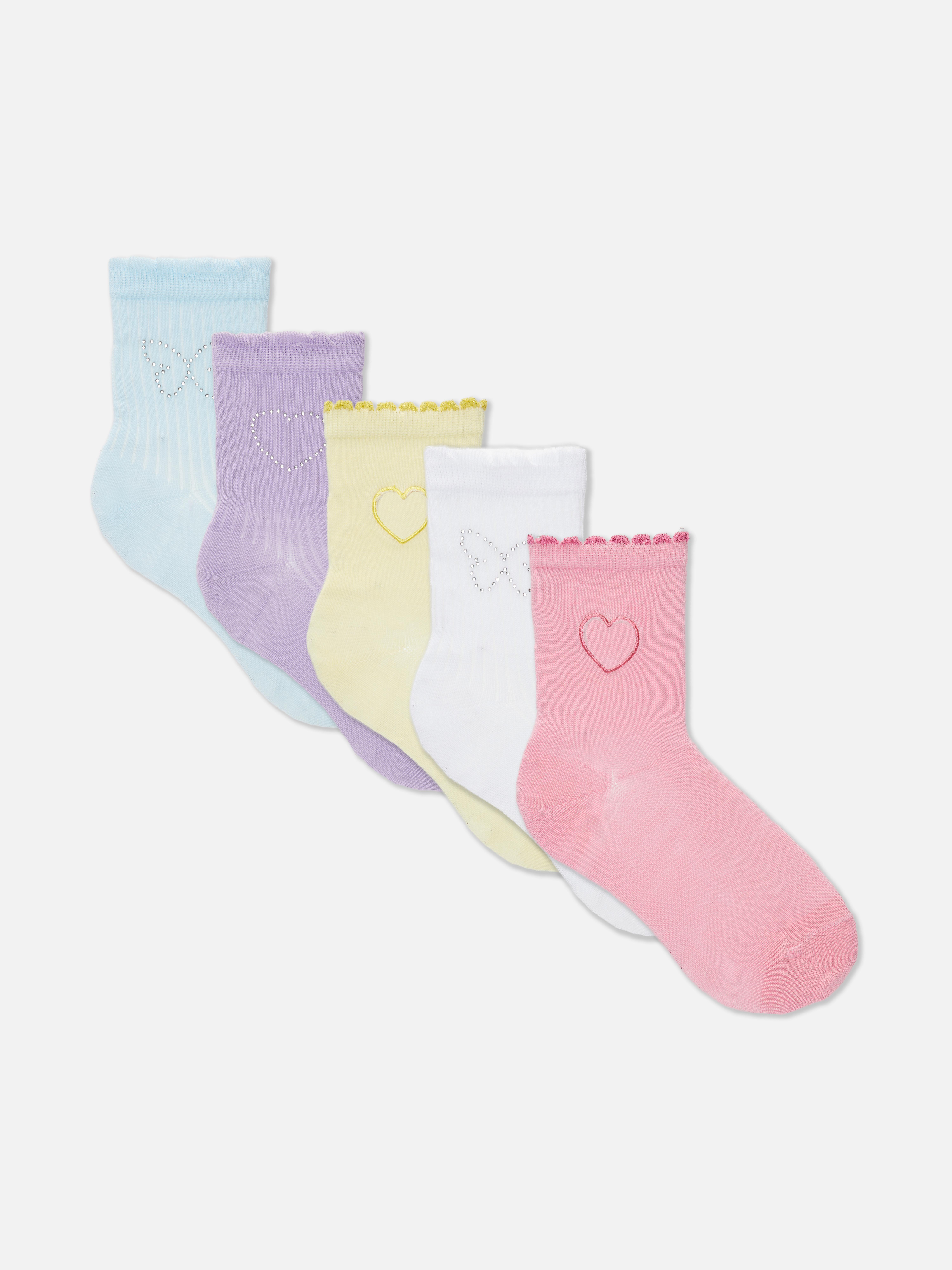 5pk Cutout Ankle Socks Primark