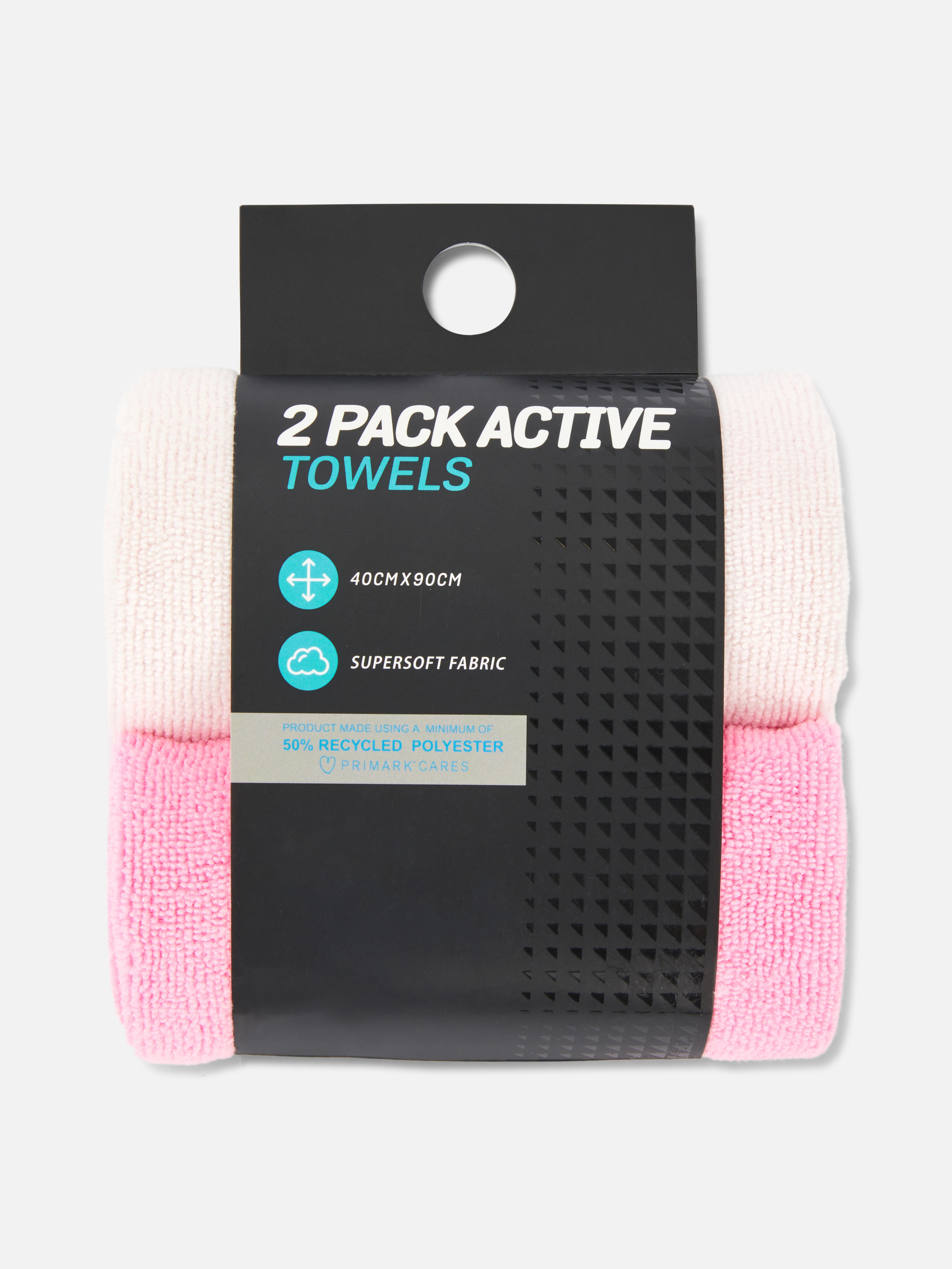 2pk Mixed Gym Towels
