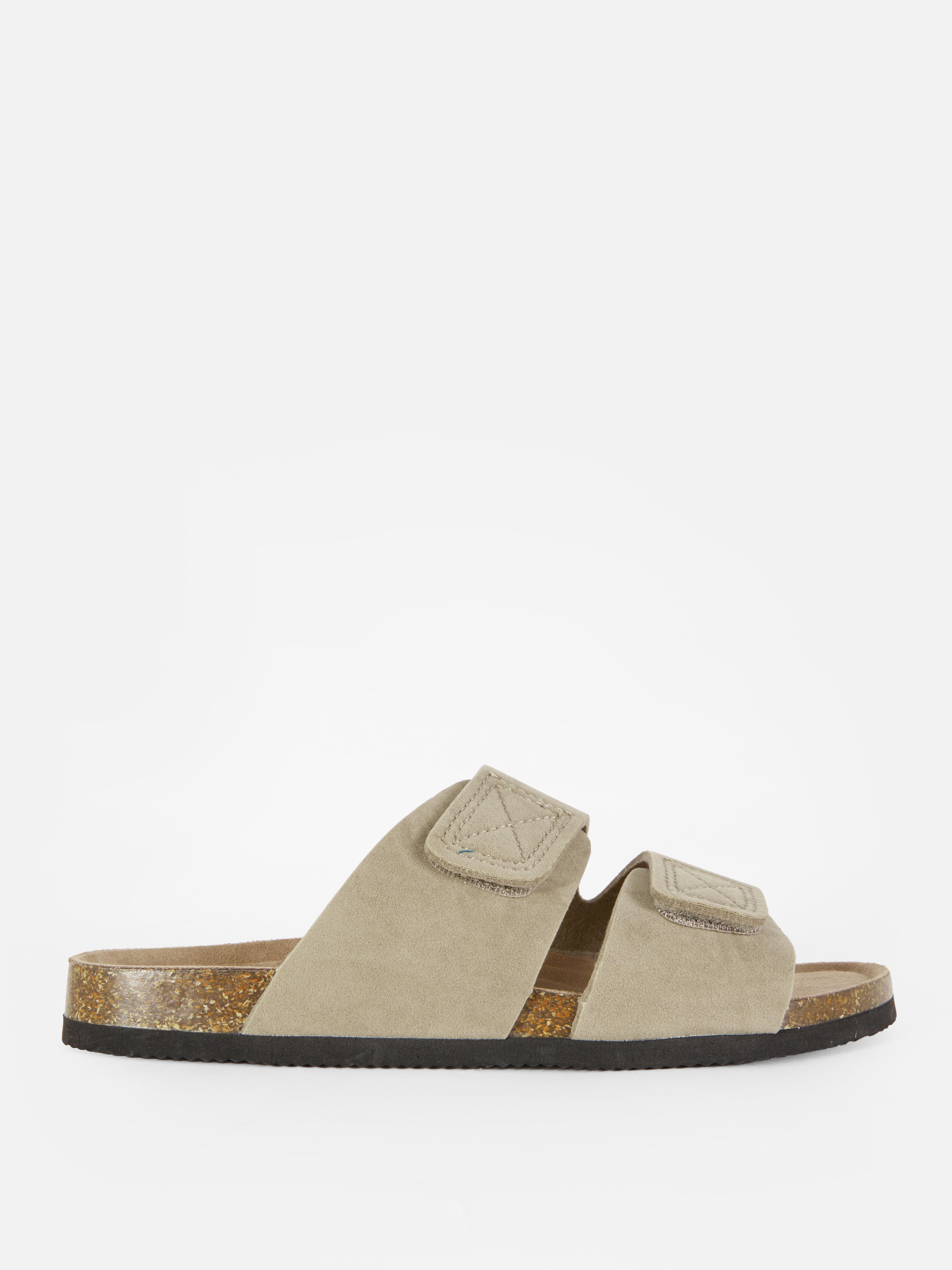 Double-Strap Footbed Sandals