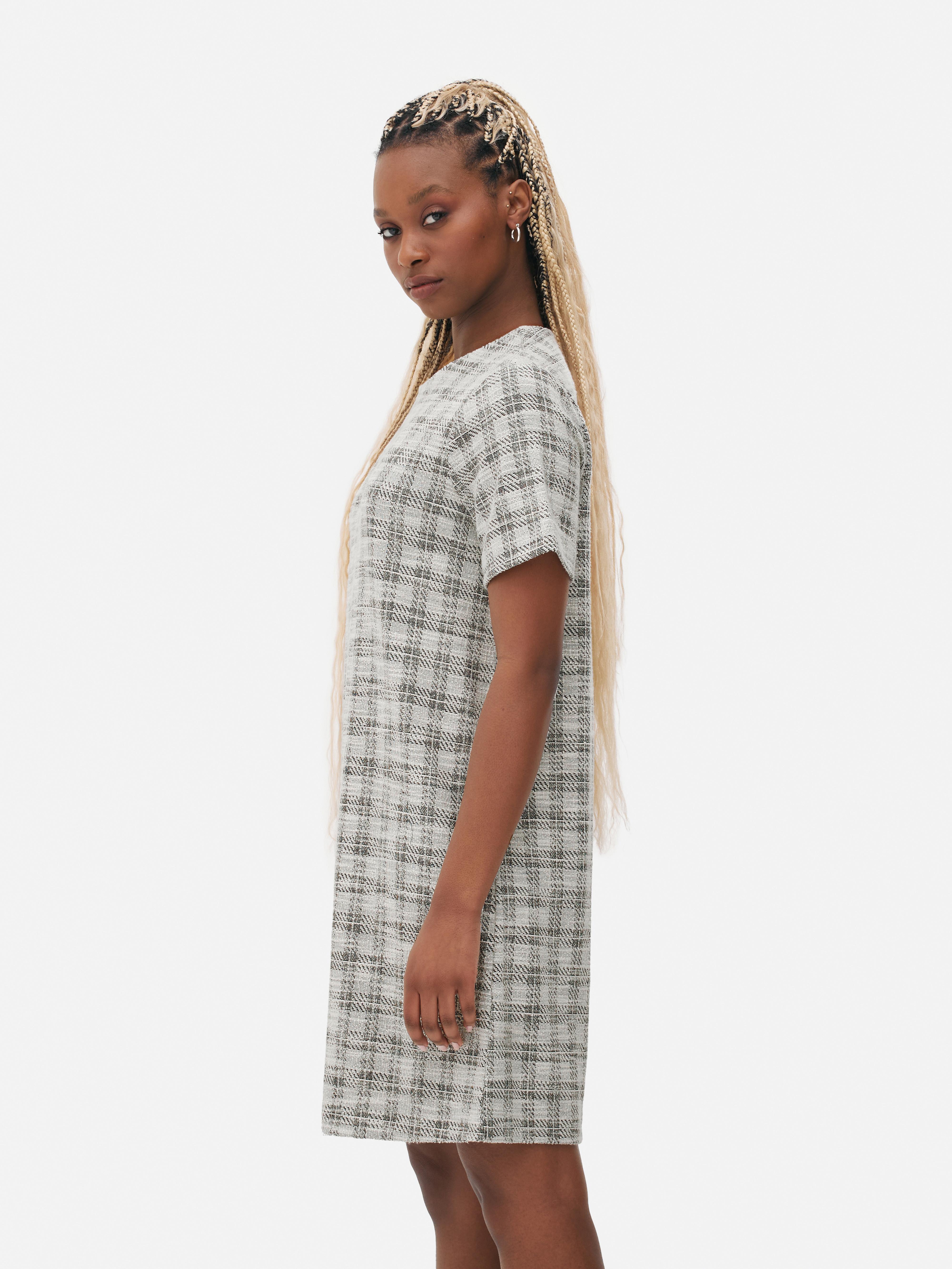 Checked tunic sale dress