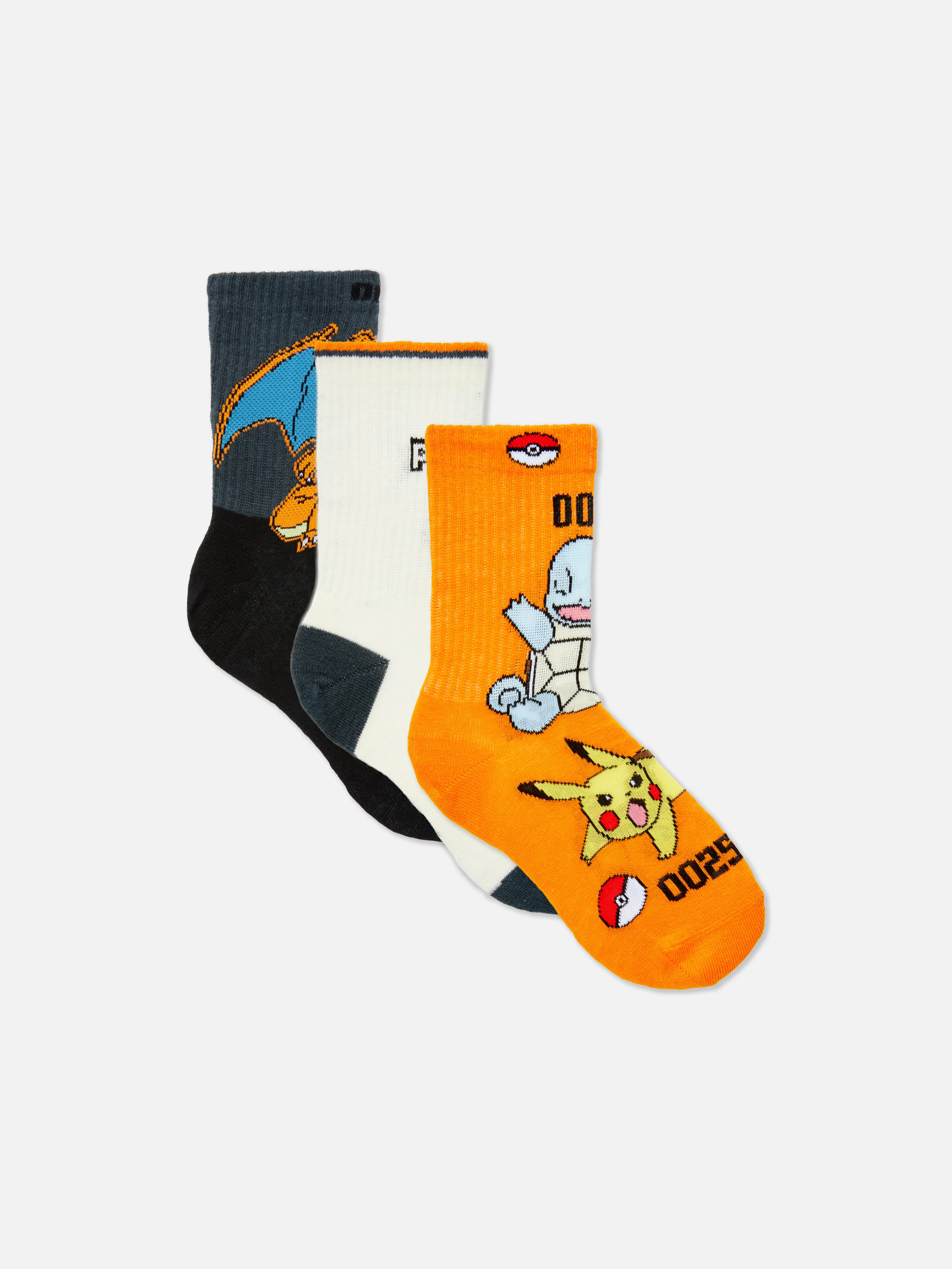 3pk Pokémon Ankle Socks