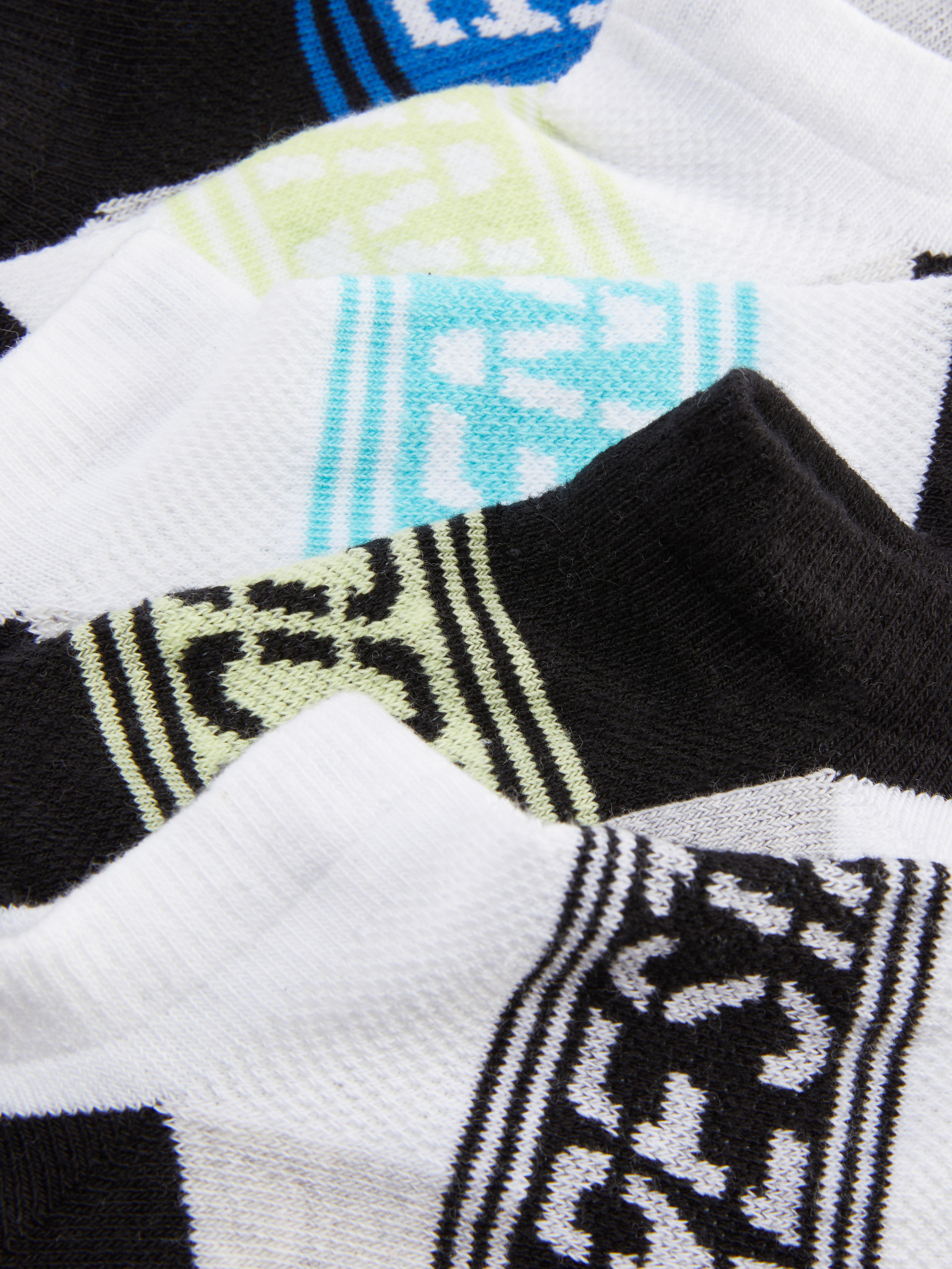 5pk Slogan Trainer Socks
