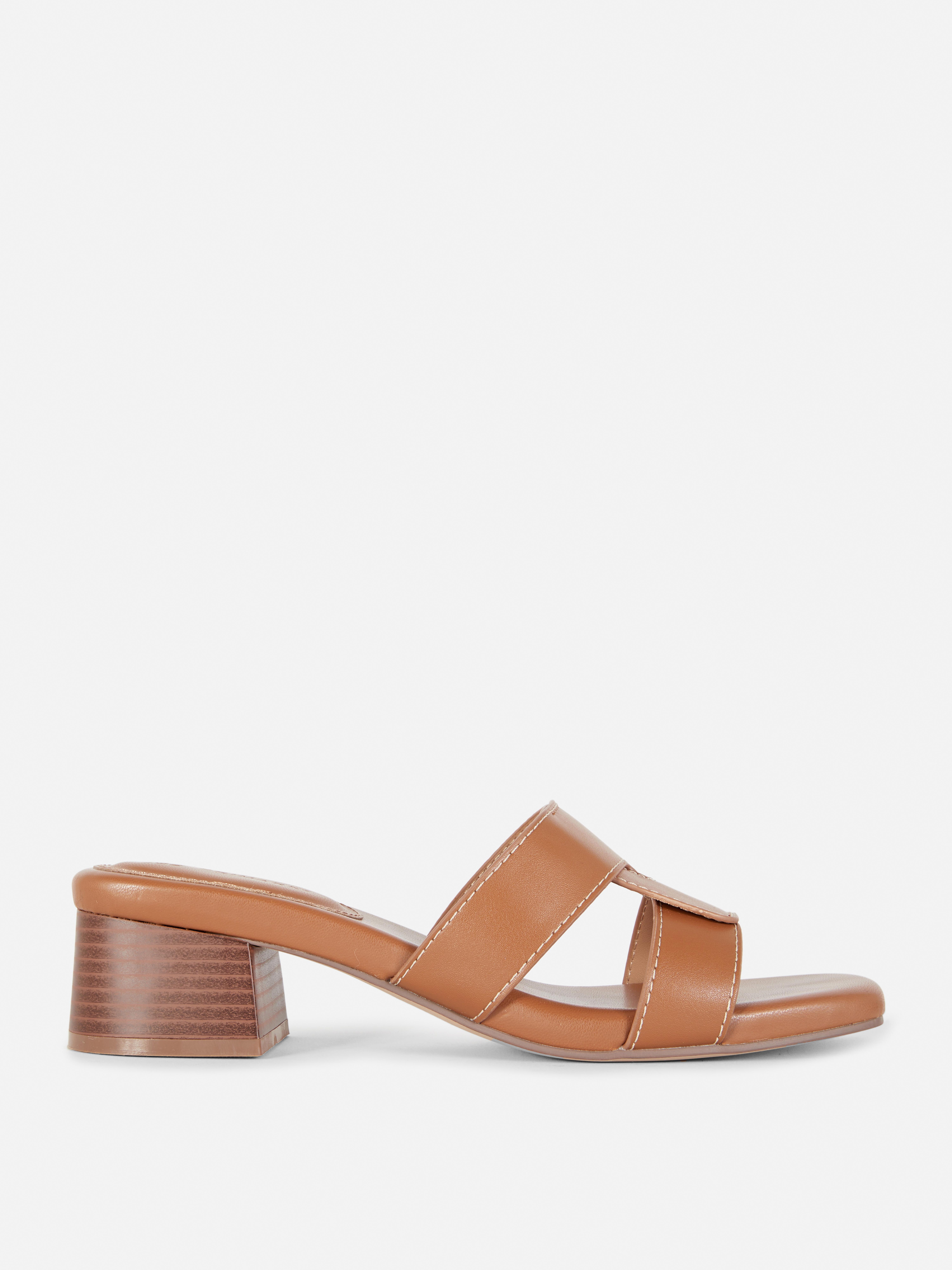 Link Strap Heeled Mules