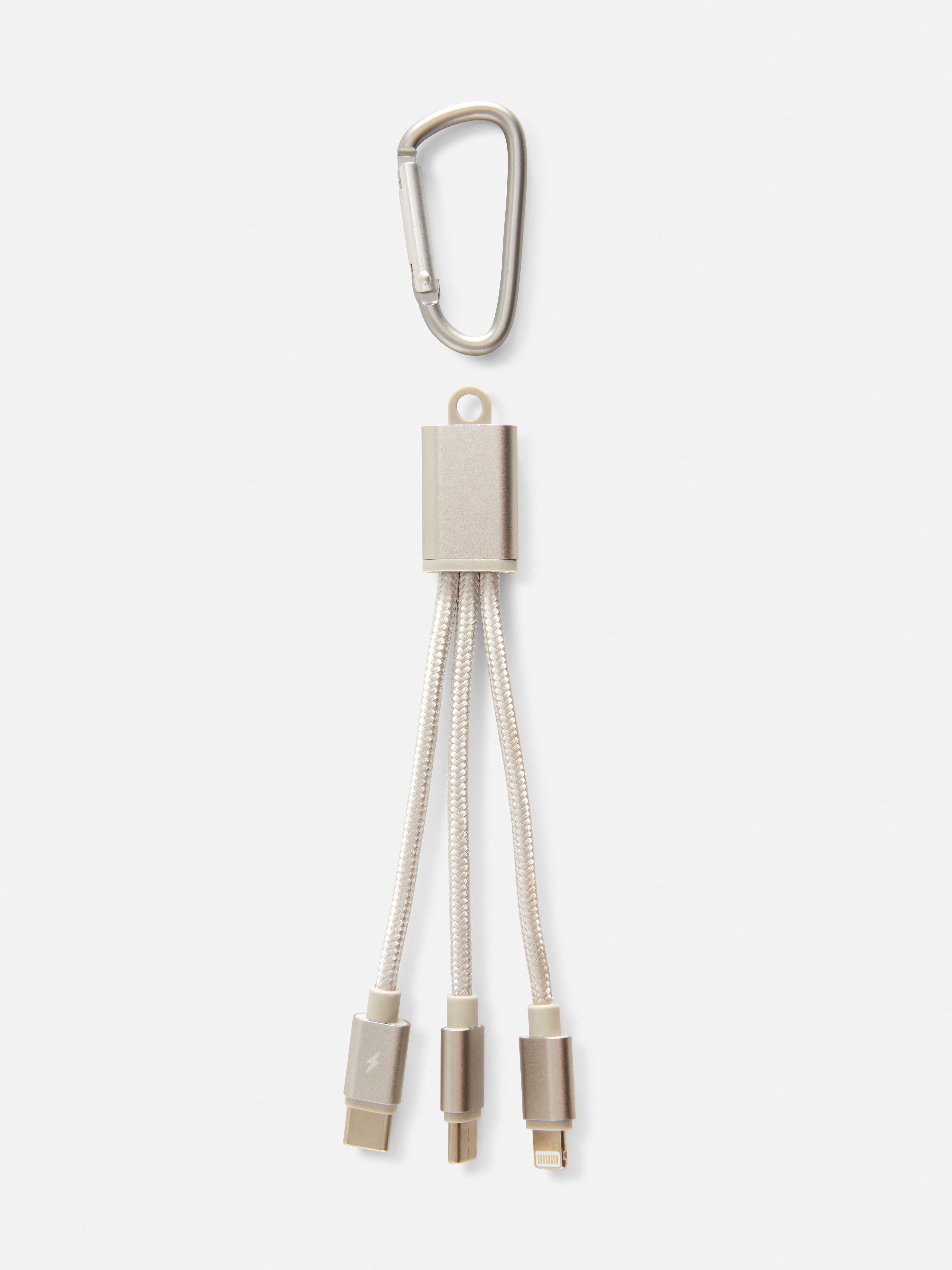 2-in-1 Charger Cable Silver