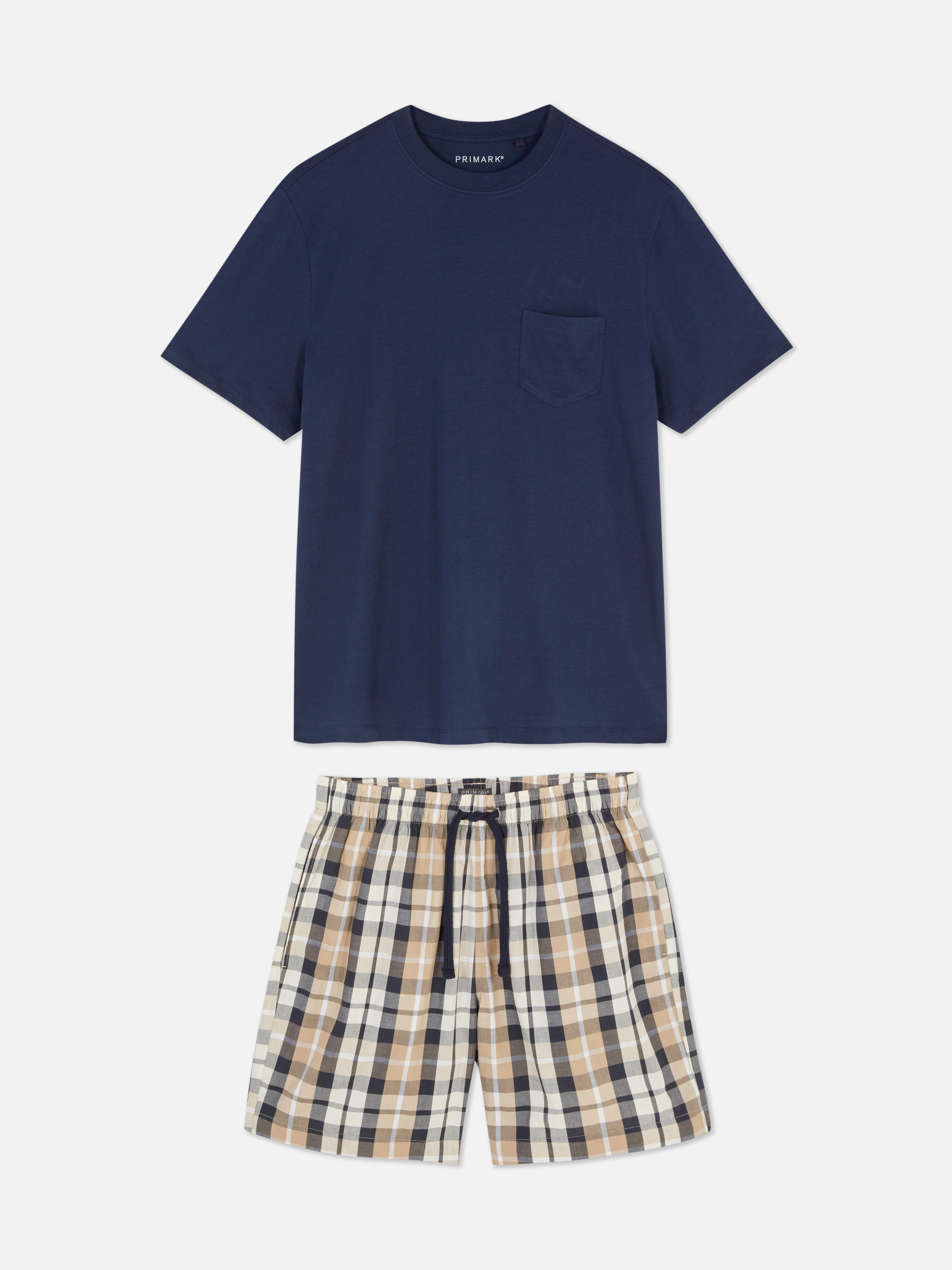 Check Shorts and T-Shirt Pyjamas