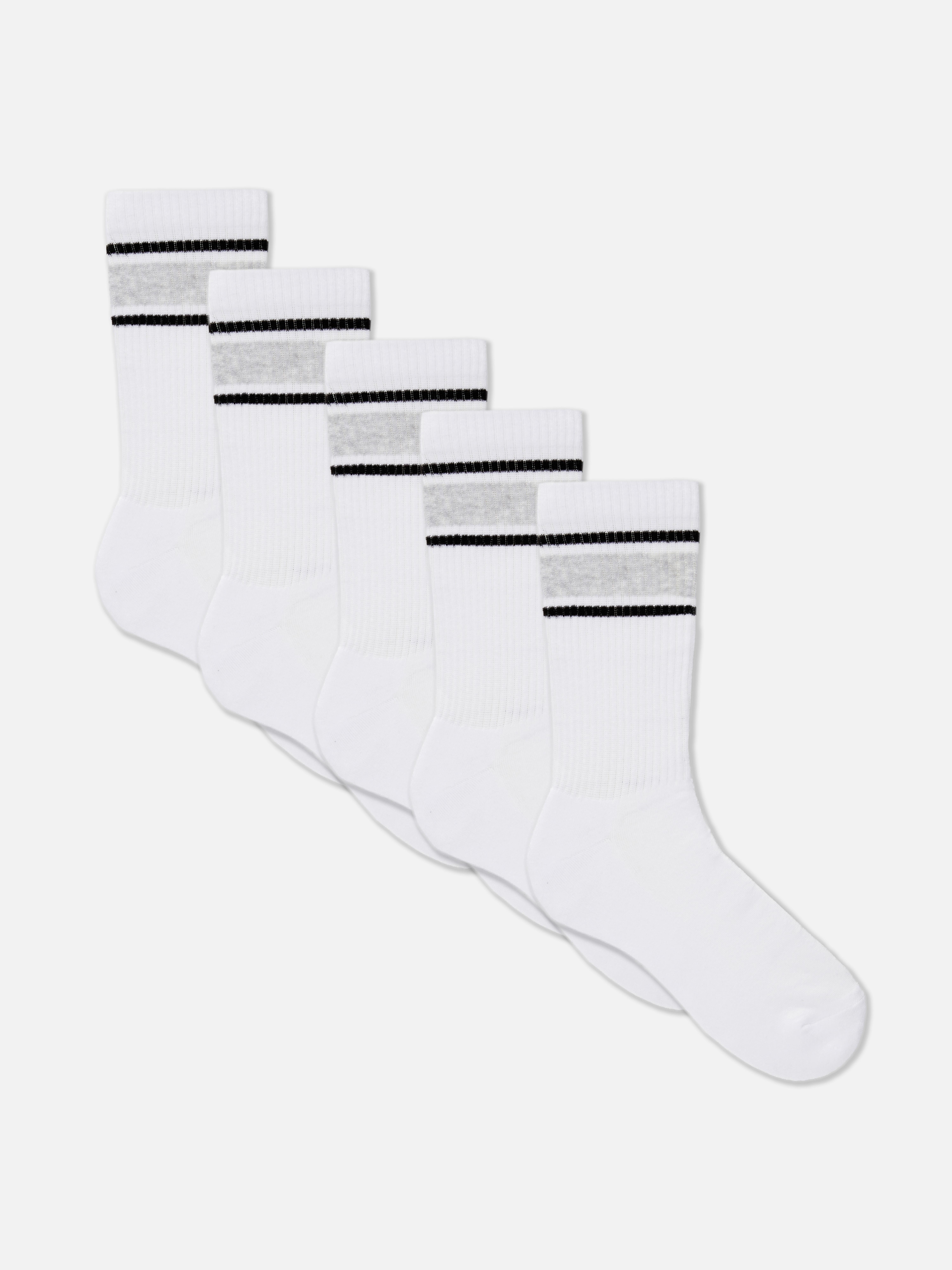 5pk Stripe Sports Socks