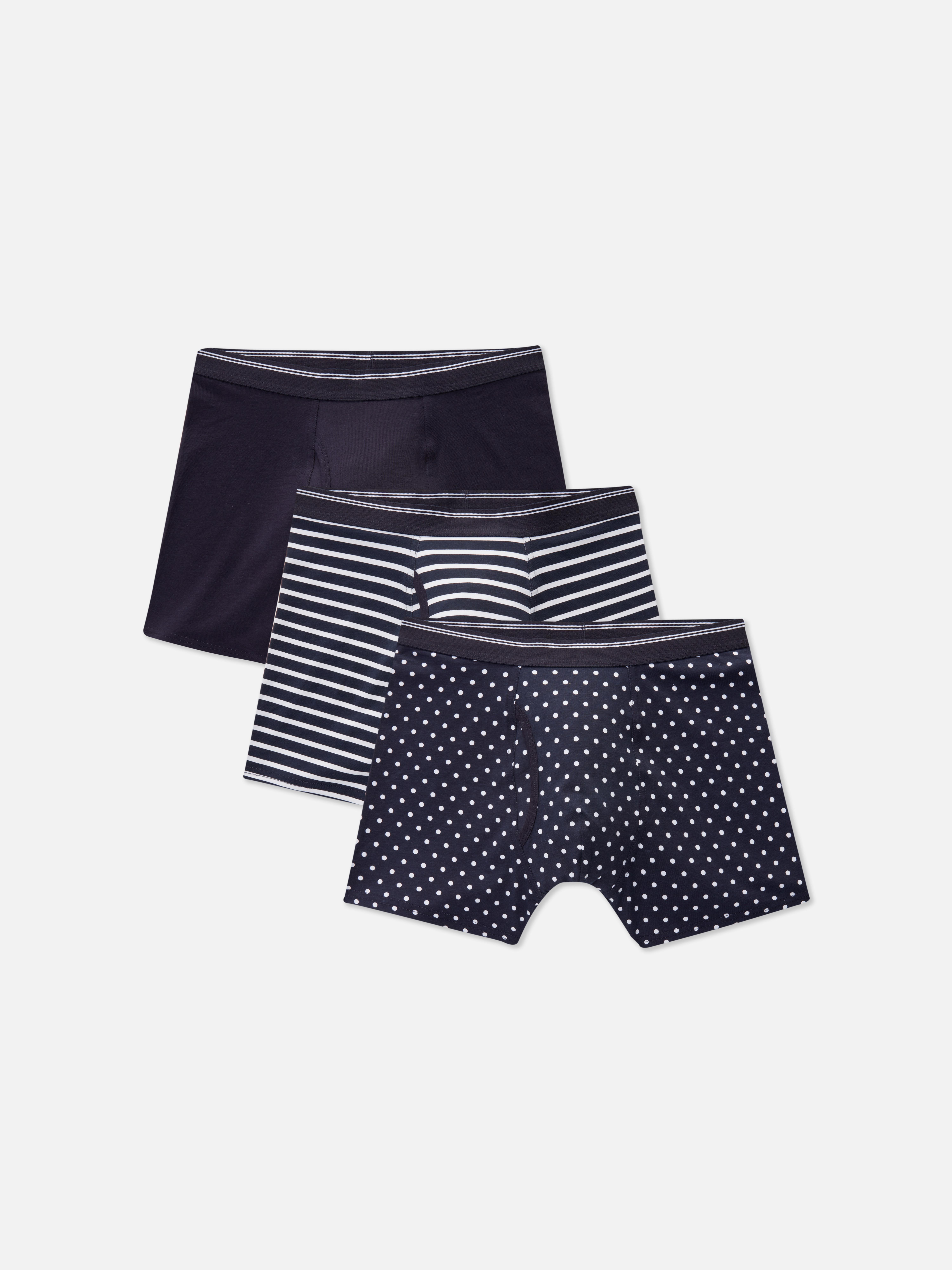 3pk Dots and Stripes Trunks