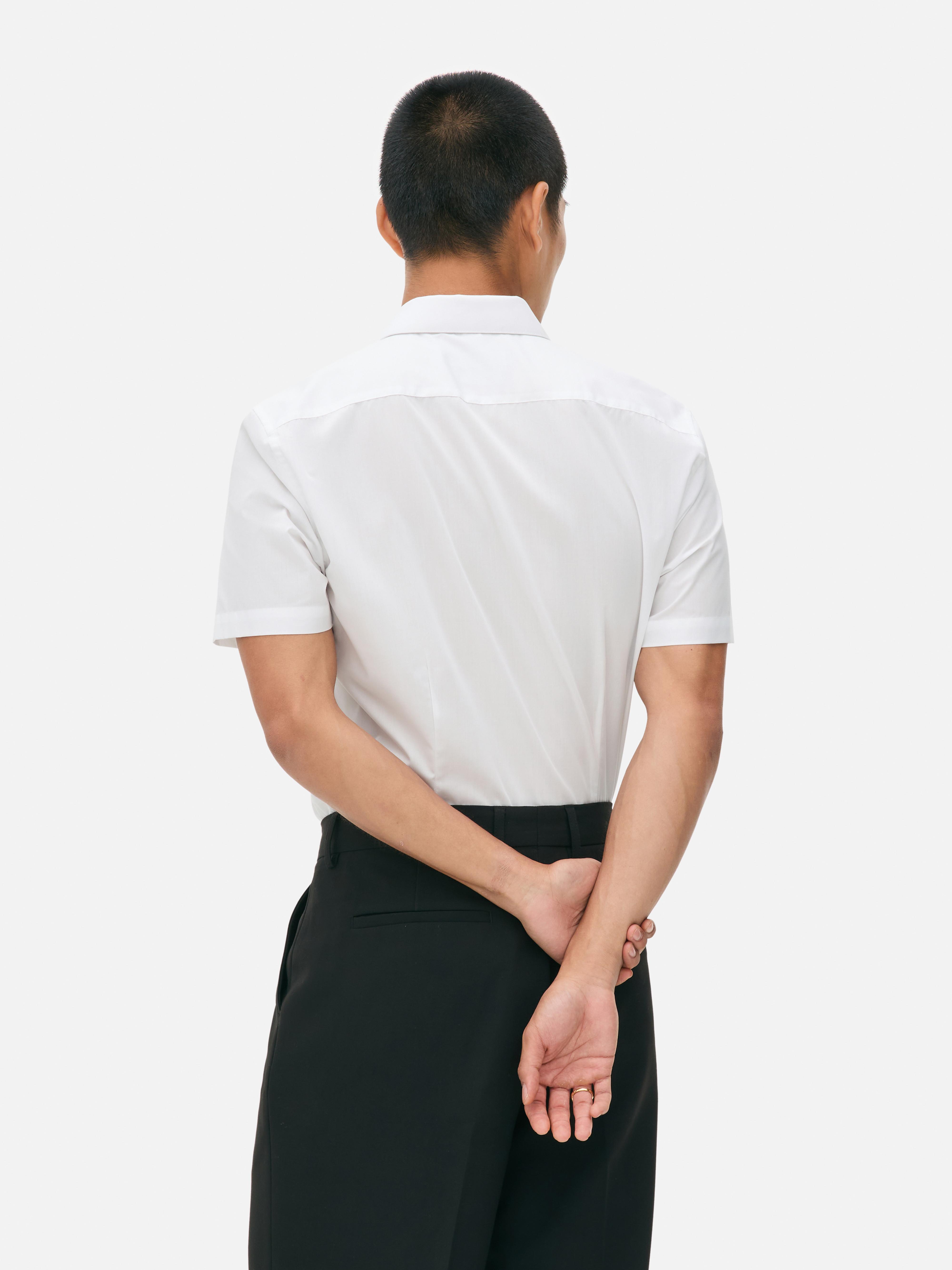 Camicia slim fit a maniche corte