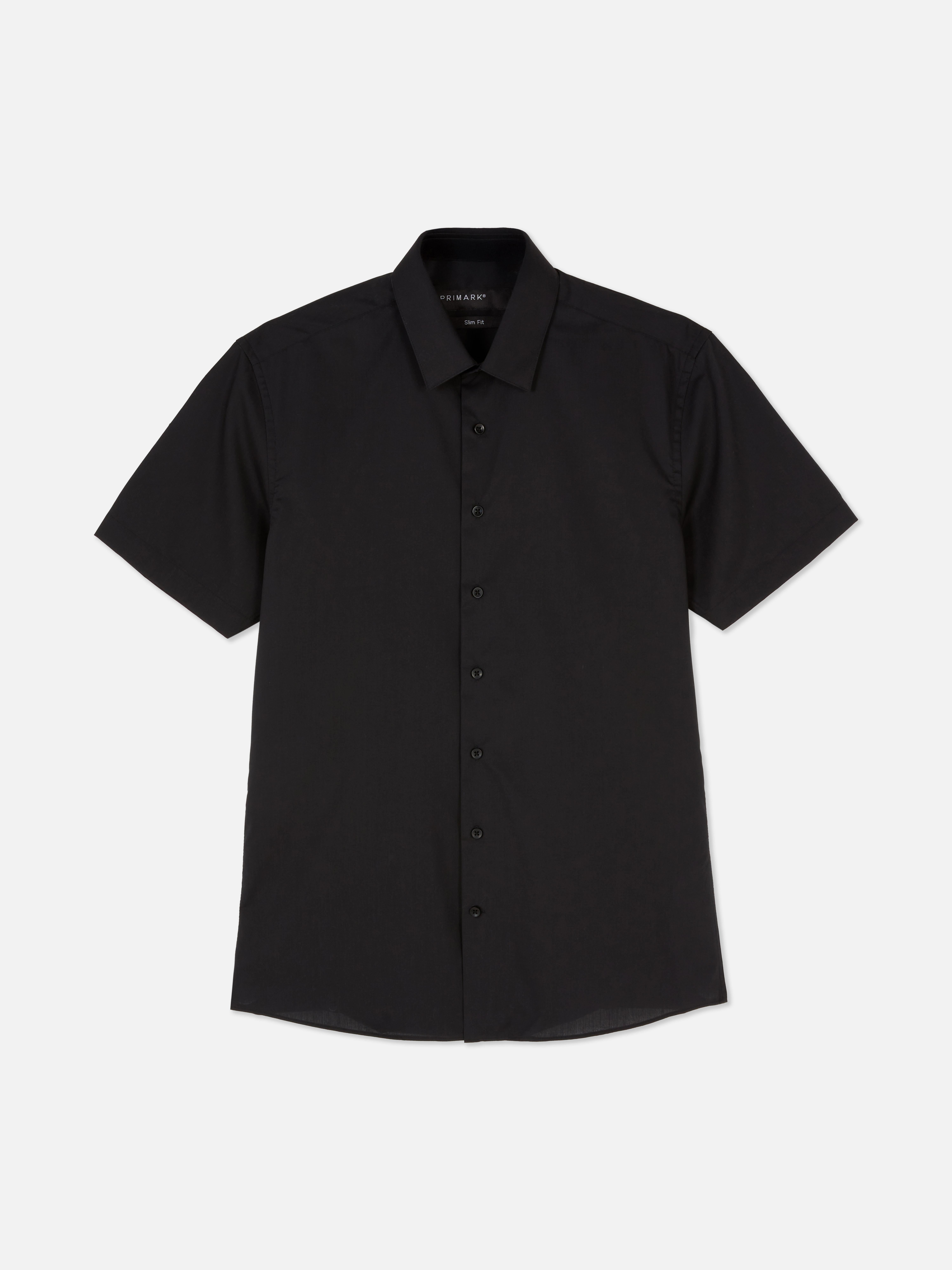 Camicia slim fit a maniche corte