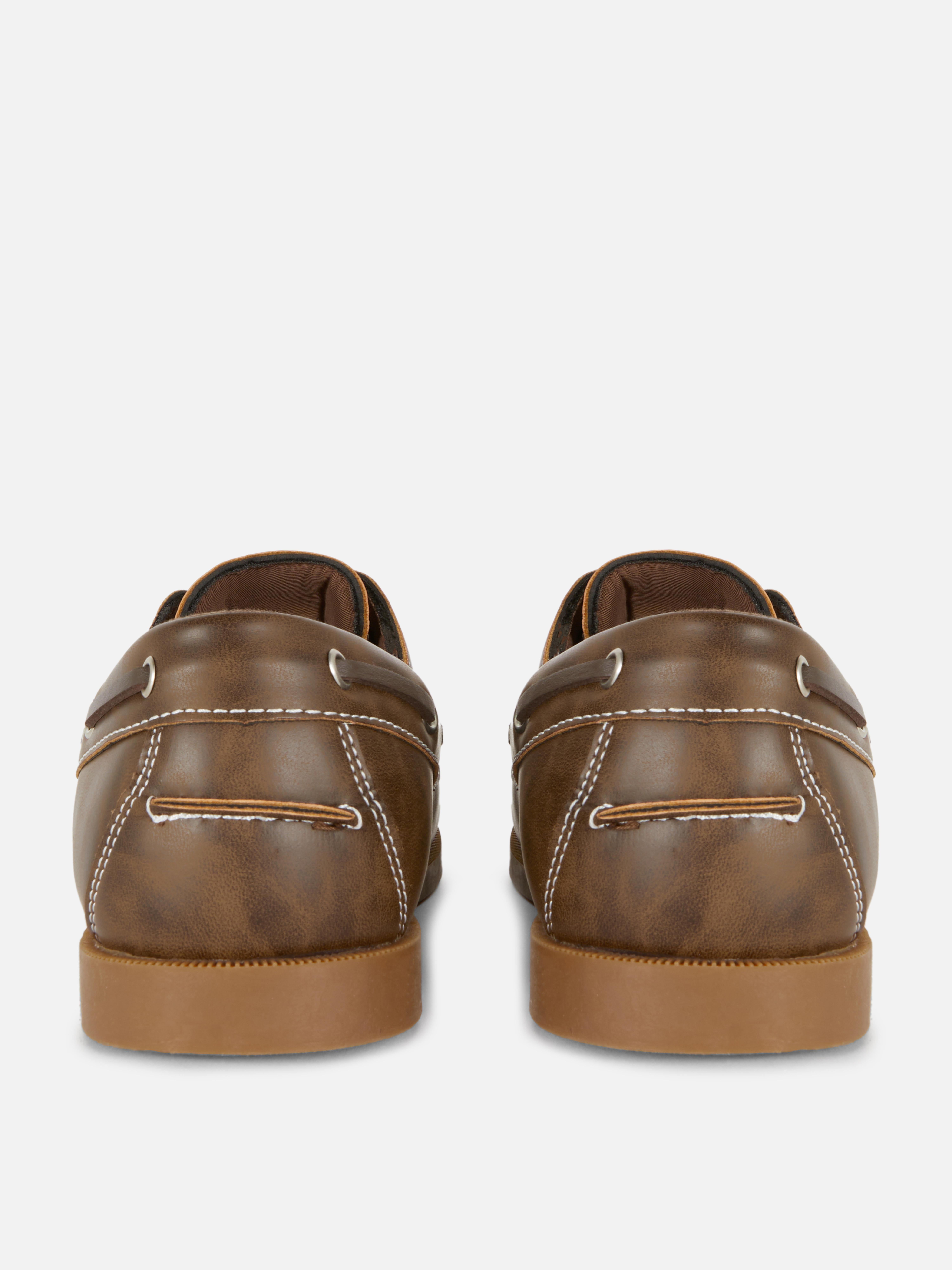 Men's Brown Classic Boat Shoes Primark