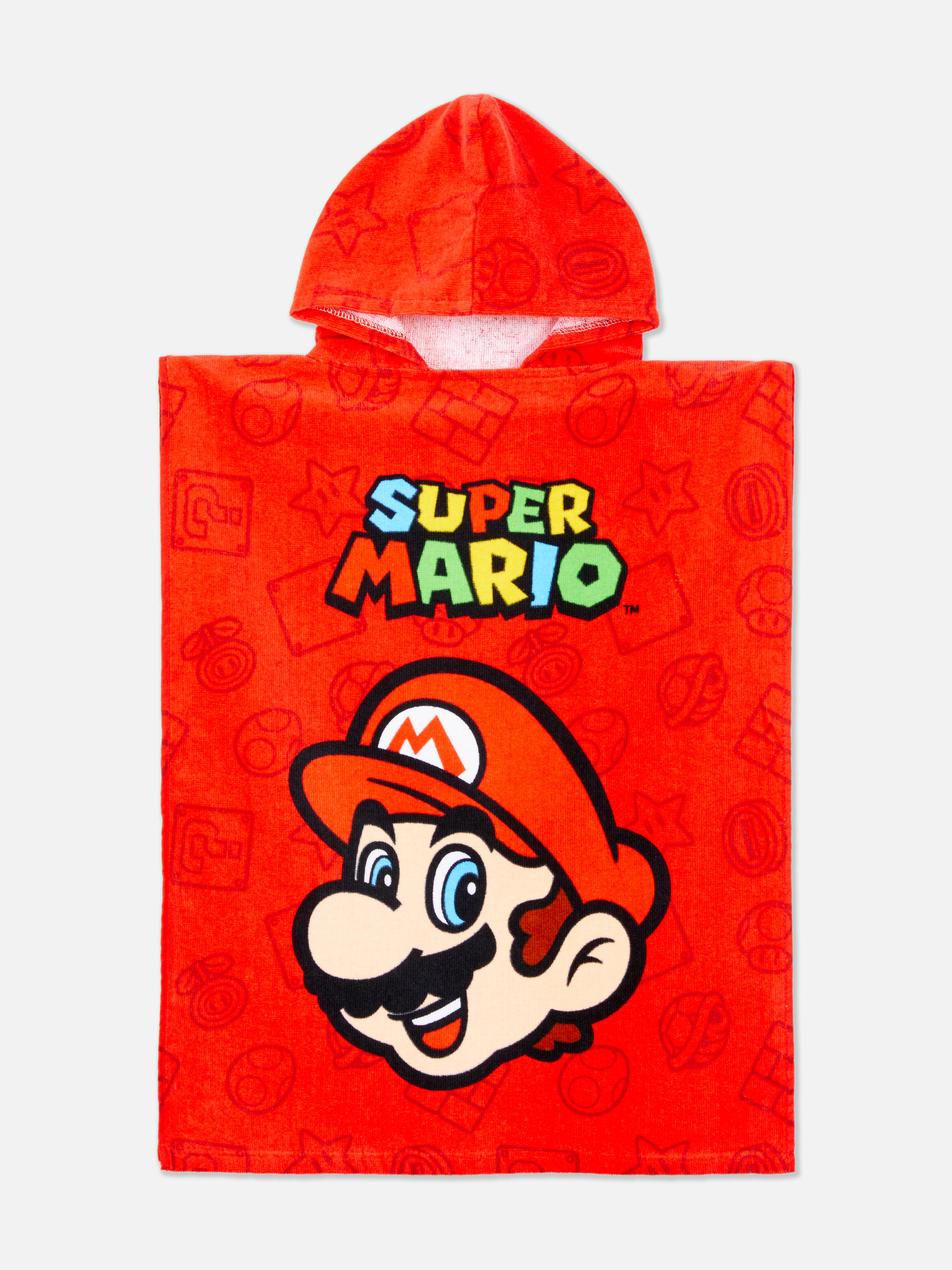 Poncho en tissu-éponge Super Mario
