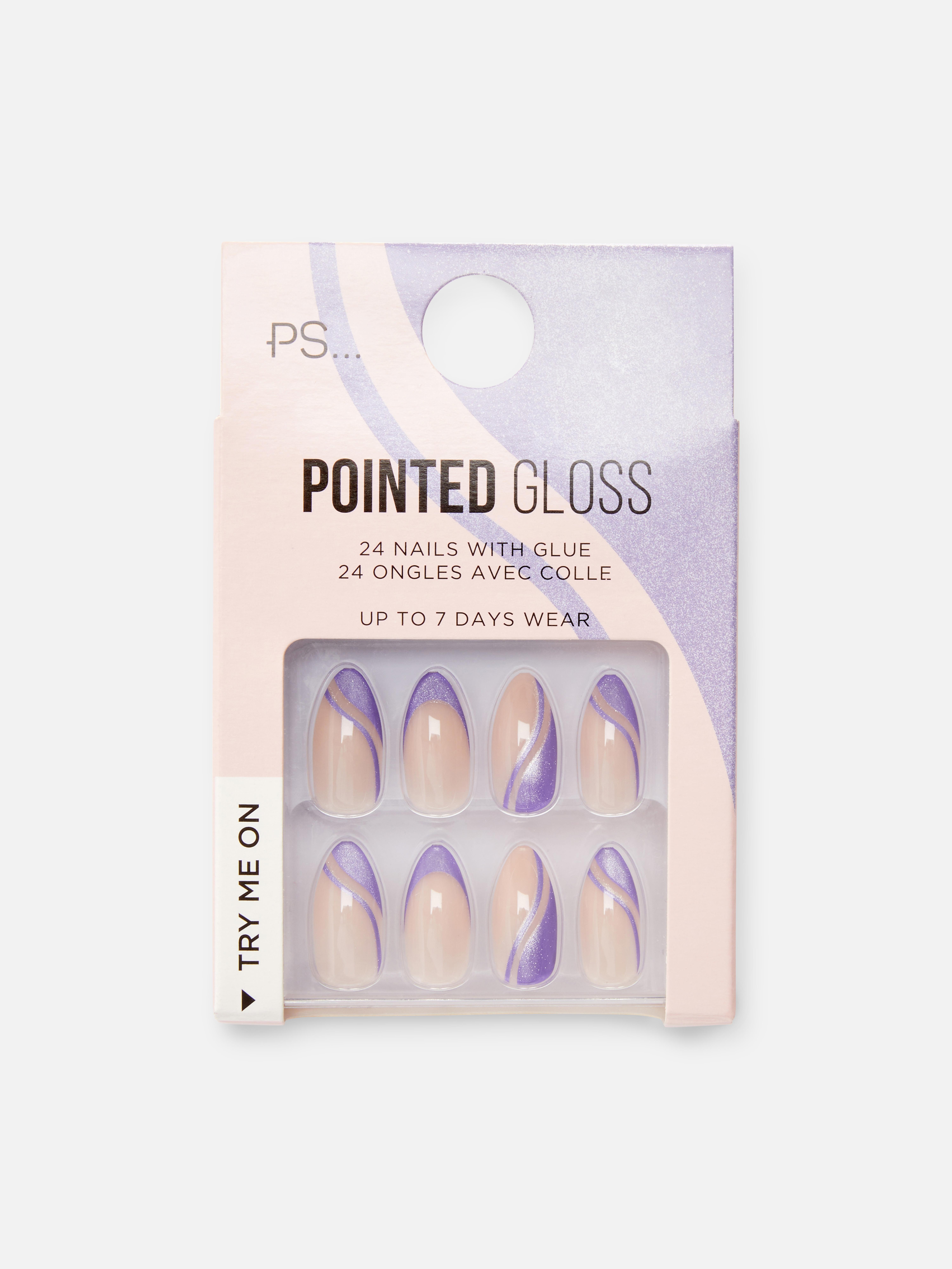 PS Pointed Gloss Faux Nails